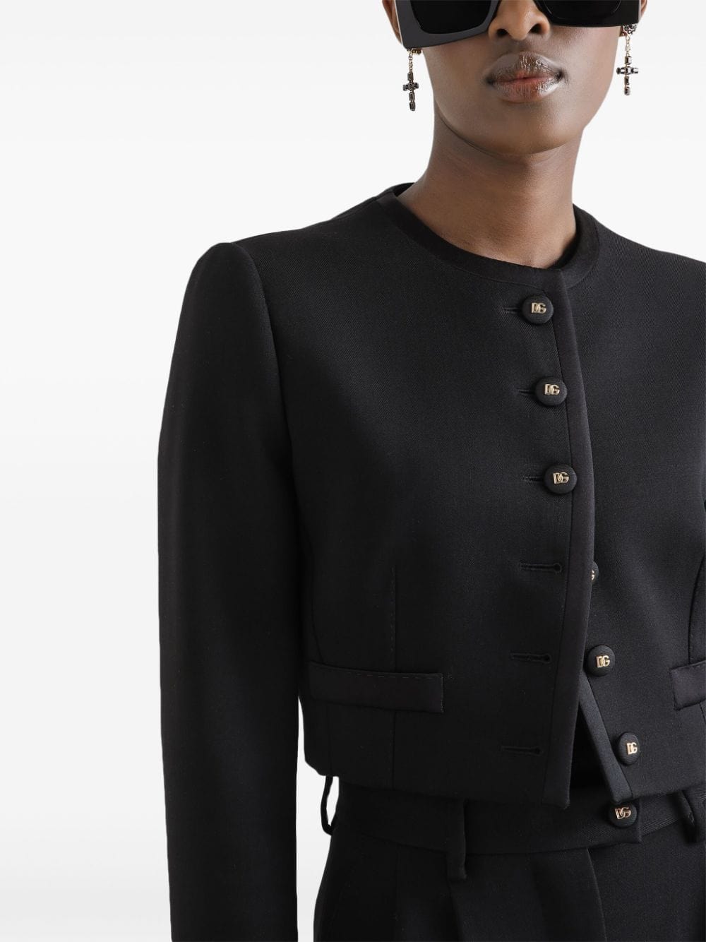 Dolce & Gabbana Cropped Single-Breasted Jacket