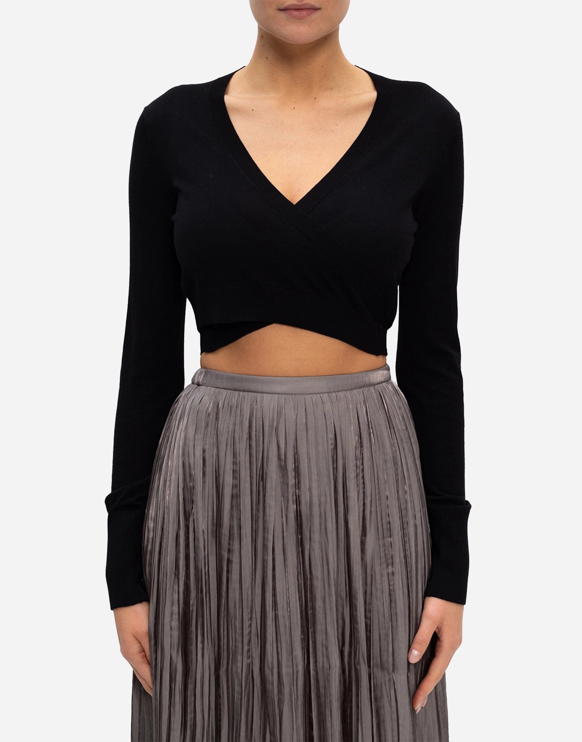 Dolce & Gabbana Cropped Wrapped Wool Cardigan | Sendegaro Dolce & Gabbana Cropped Wrapped Wool Cardigan | Sendegaro