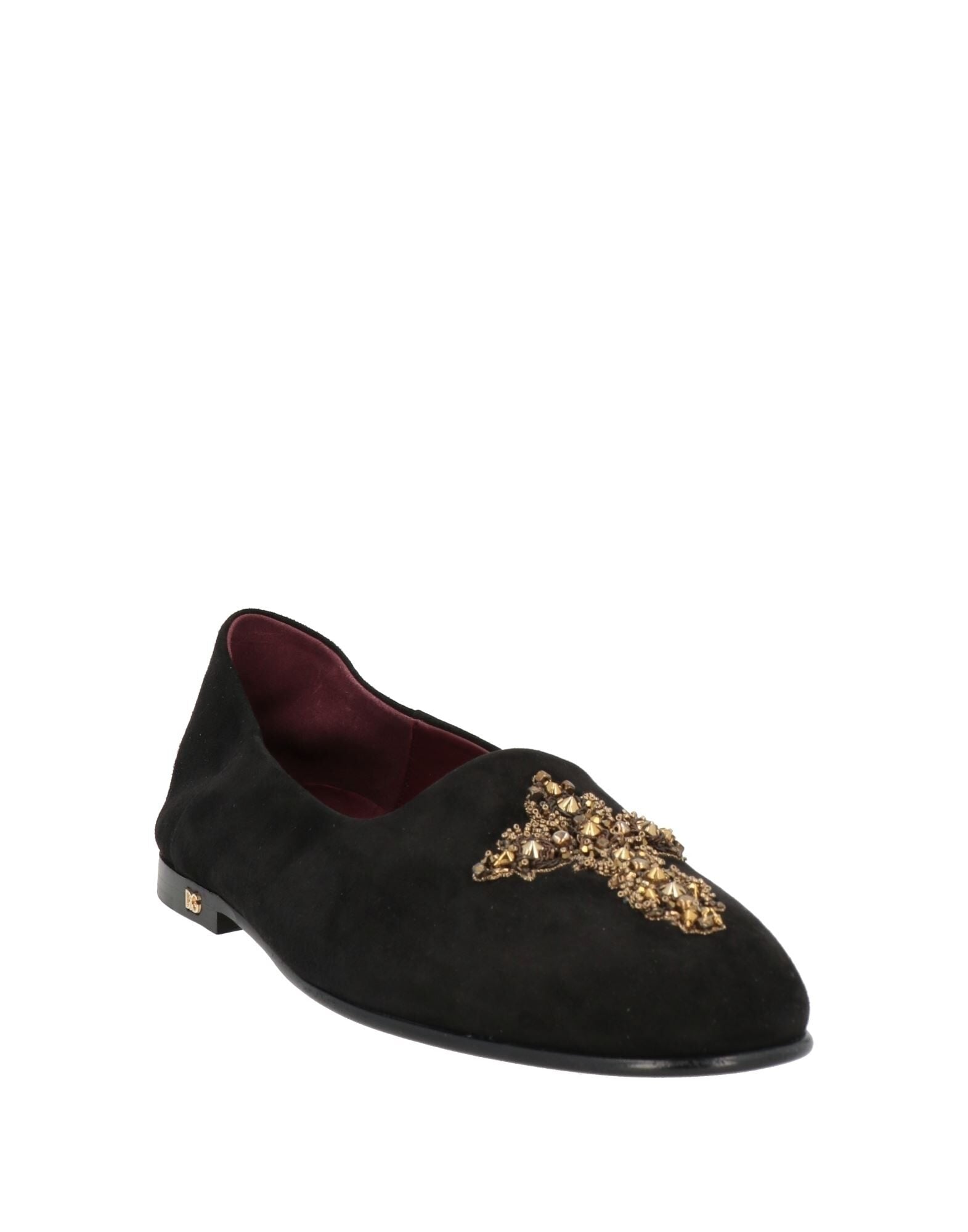 Dolce & Gabbana Cross Patch Suede Loafers