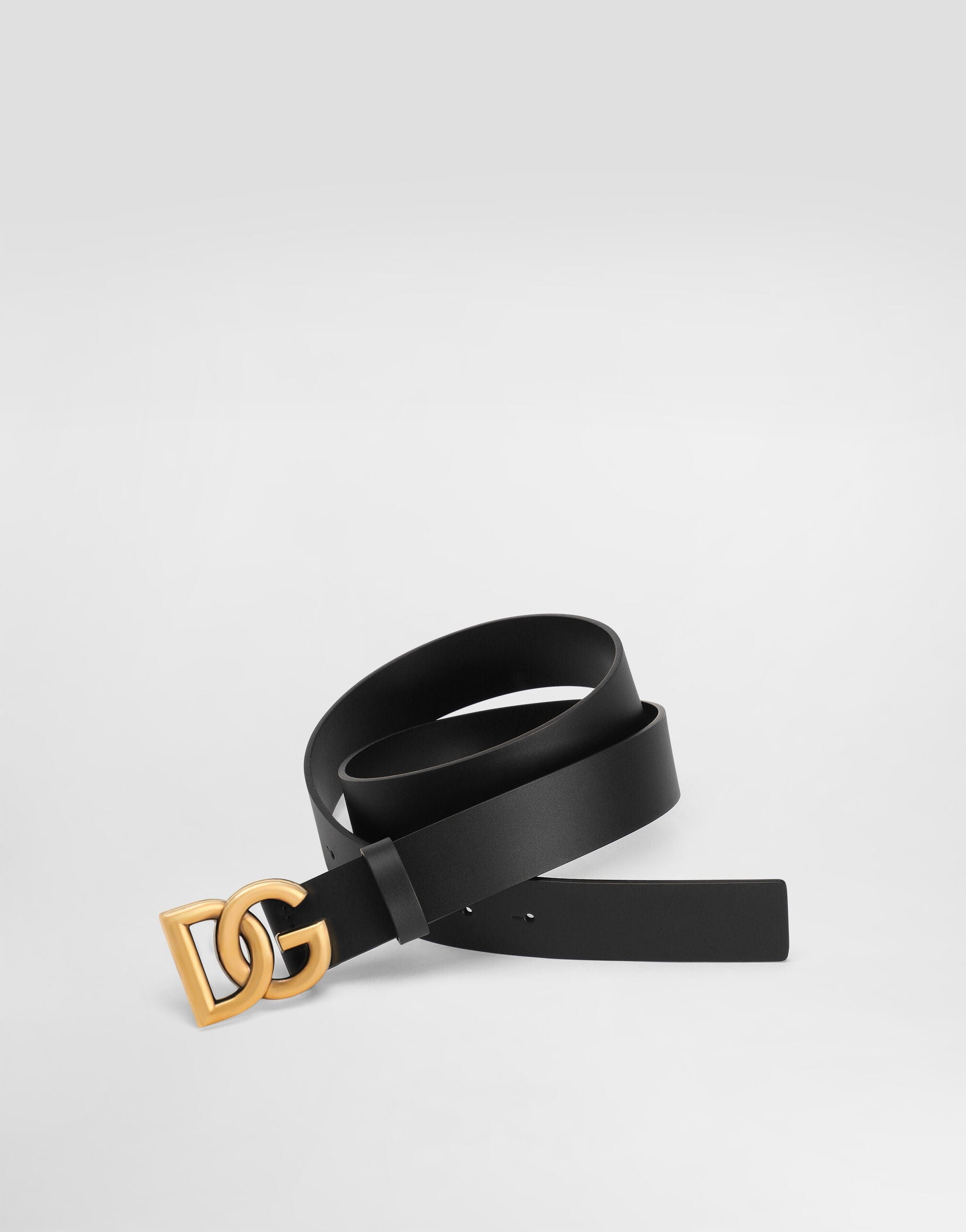 Dolce & Gabbana Crossover DG Logo Leather Belt