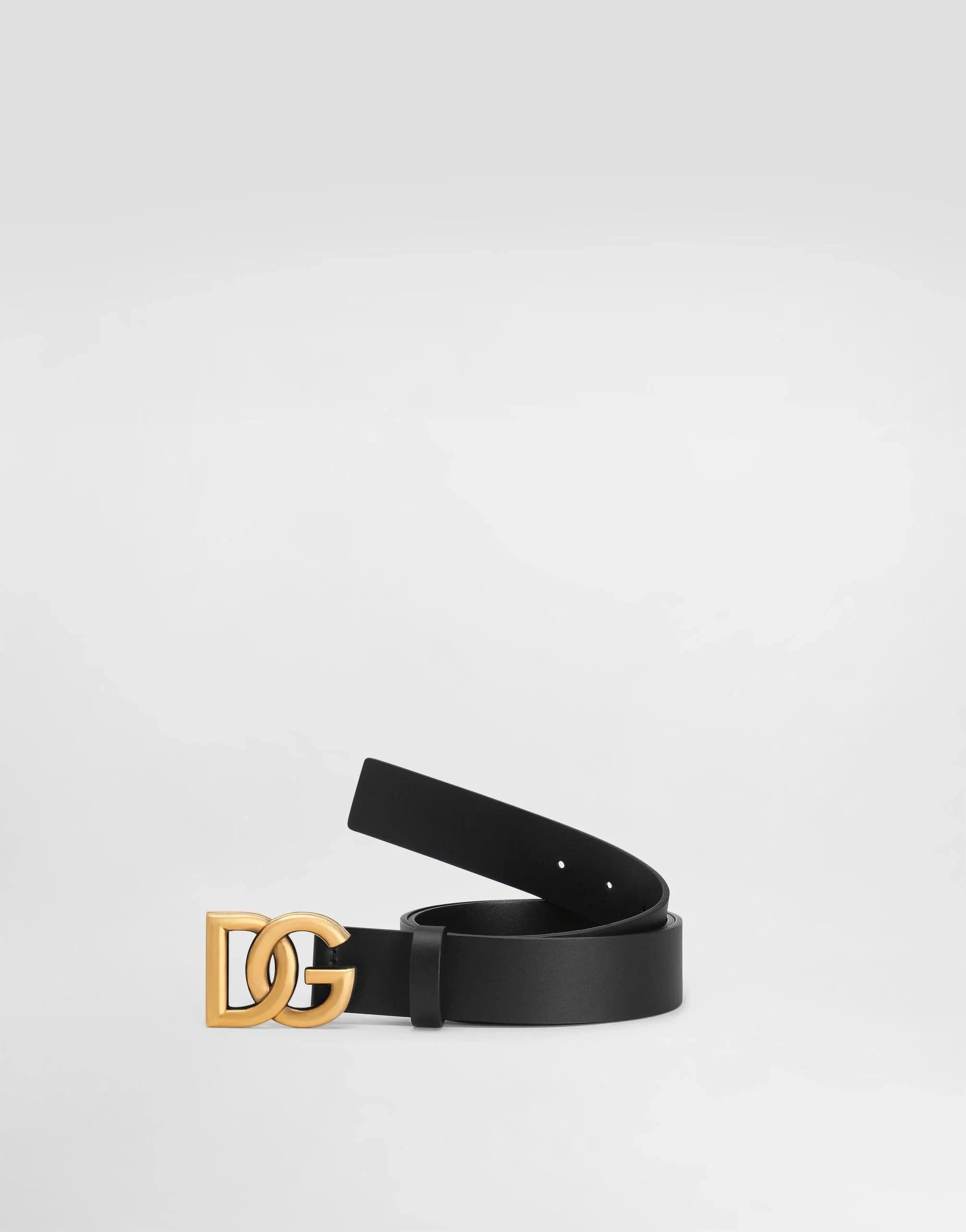 Dolce & Gabbana Crossover DG Logo Leather Belt
