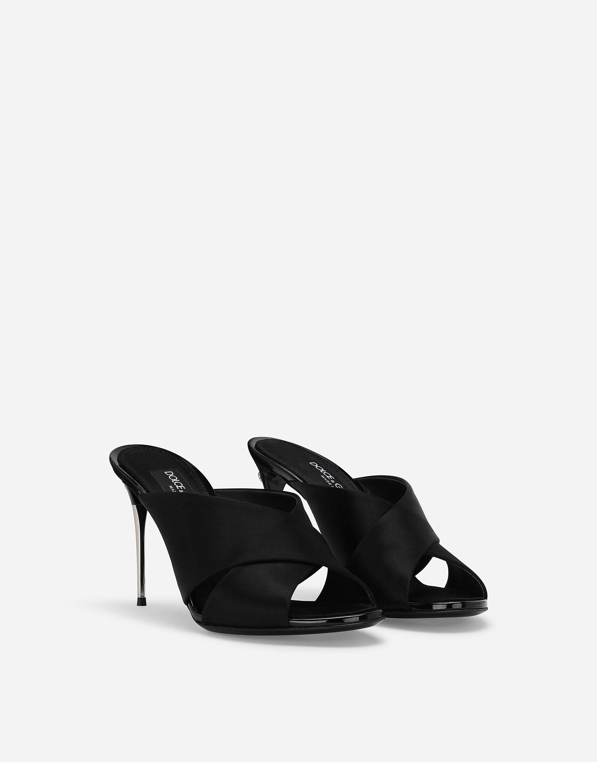 Dolce & Gabbana Crossover-Strap Stiletto Mules