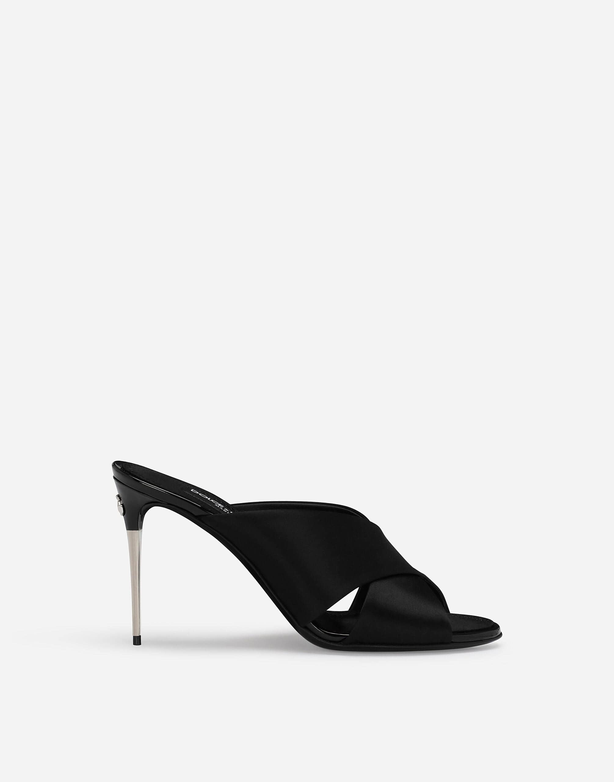 Dolce & Gabbana Crossover-Strap Stiletto Mules