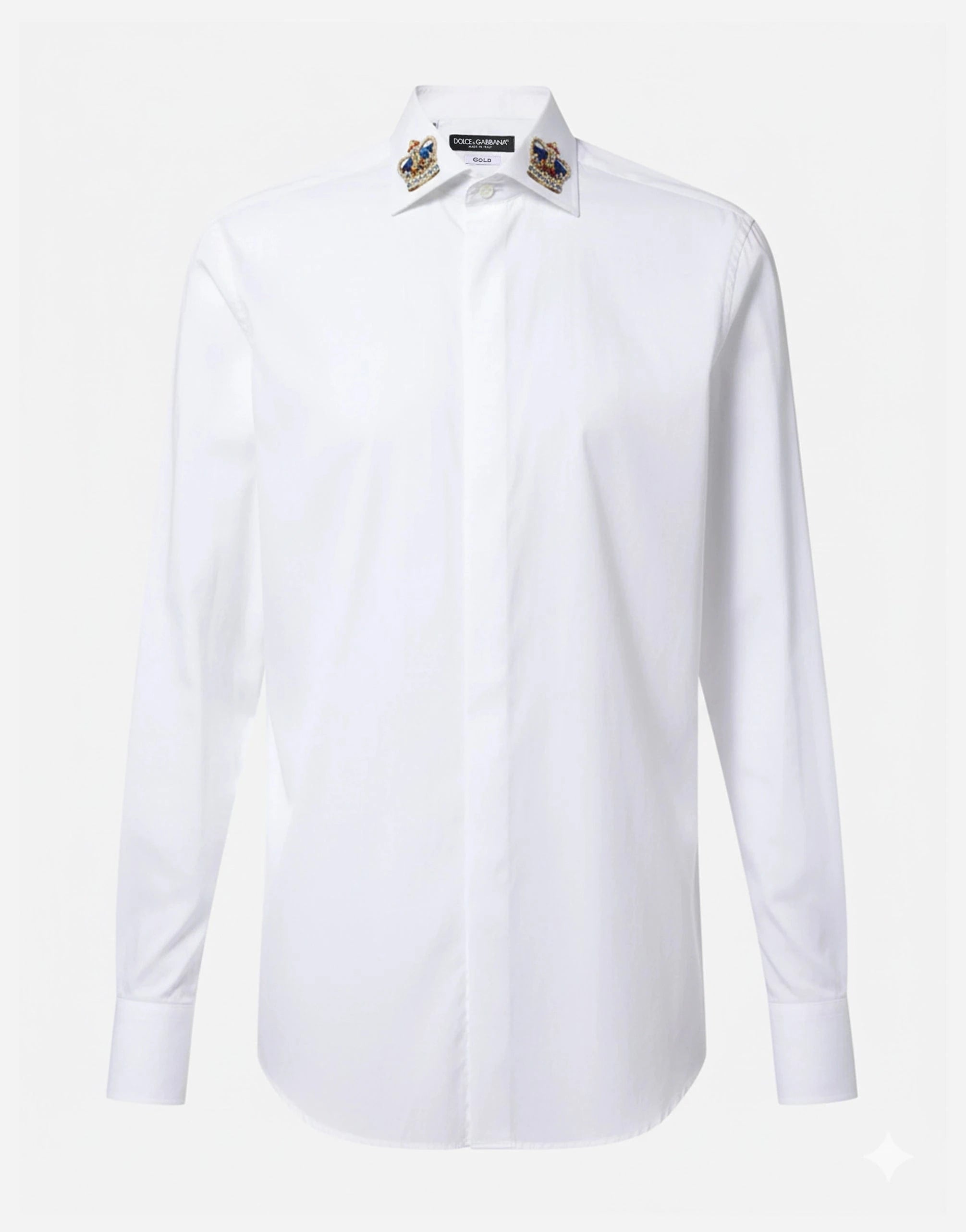 Dolce & Gabbana Crown Embroidered Shirt