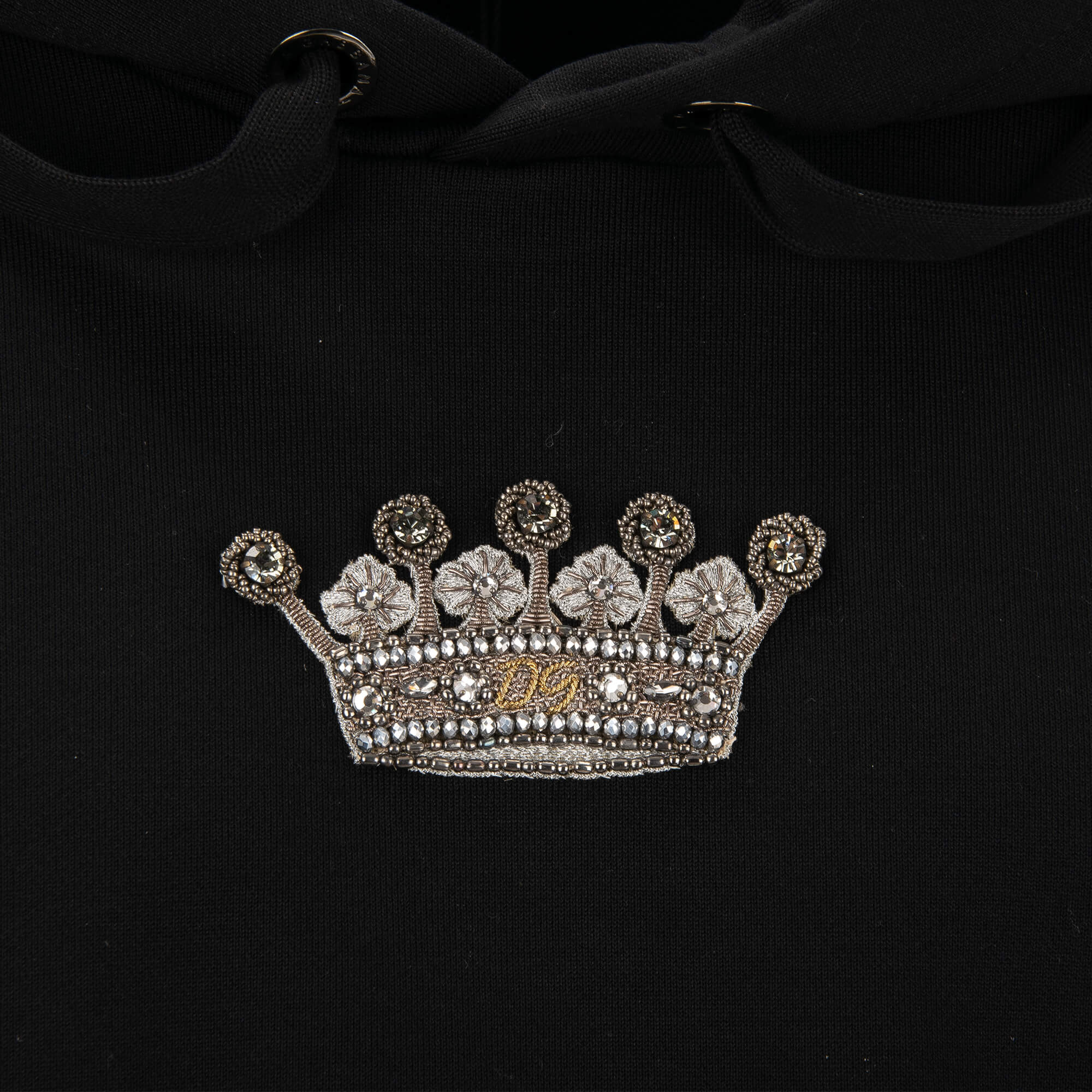 Dolce Gabbana Crown Embroidery Hoodie Sendegaro GR