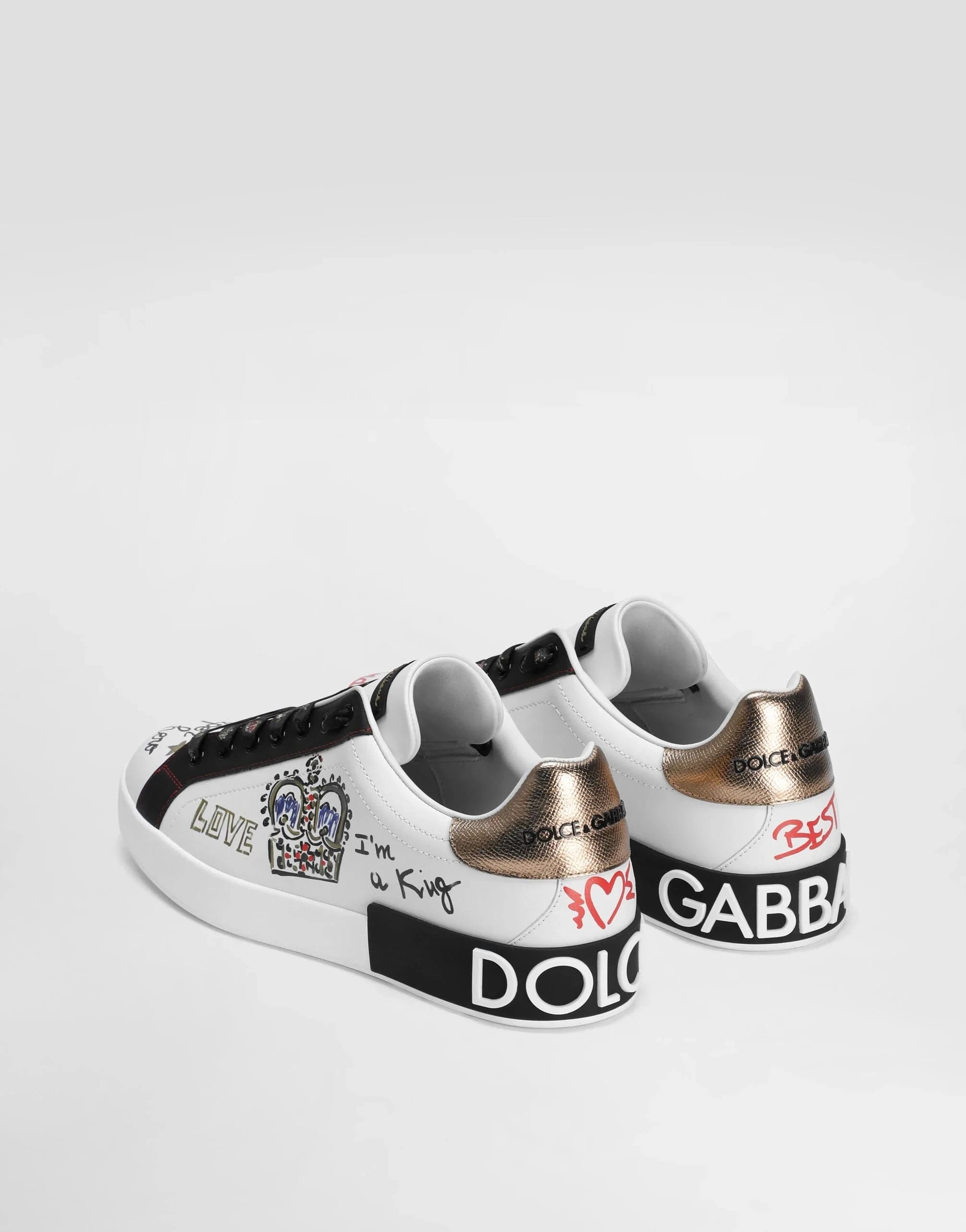 Dolce & Gabbana Crown-Embroidery Patch Portofino Sneakers Dolce & Gabbana Crown-Embroidery Patch Portofino Sneakers