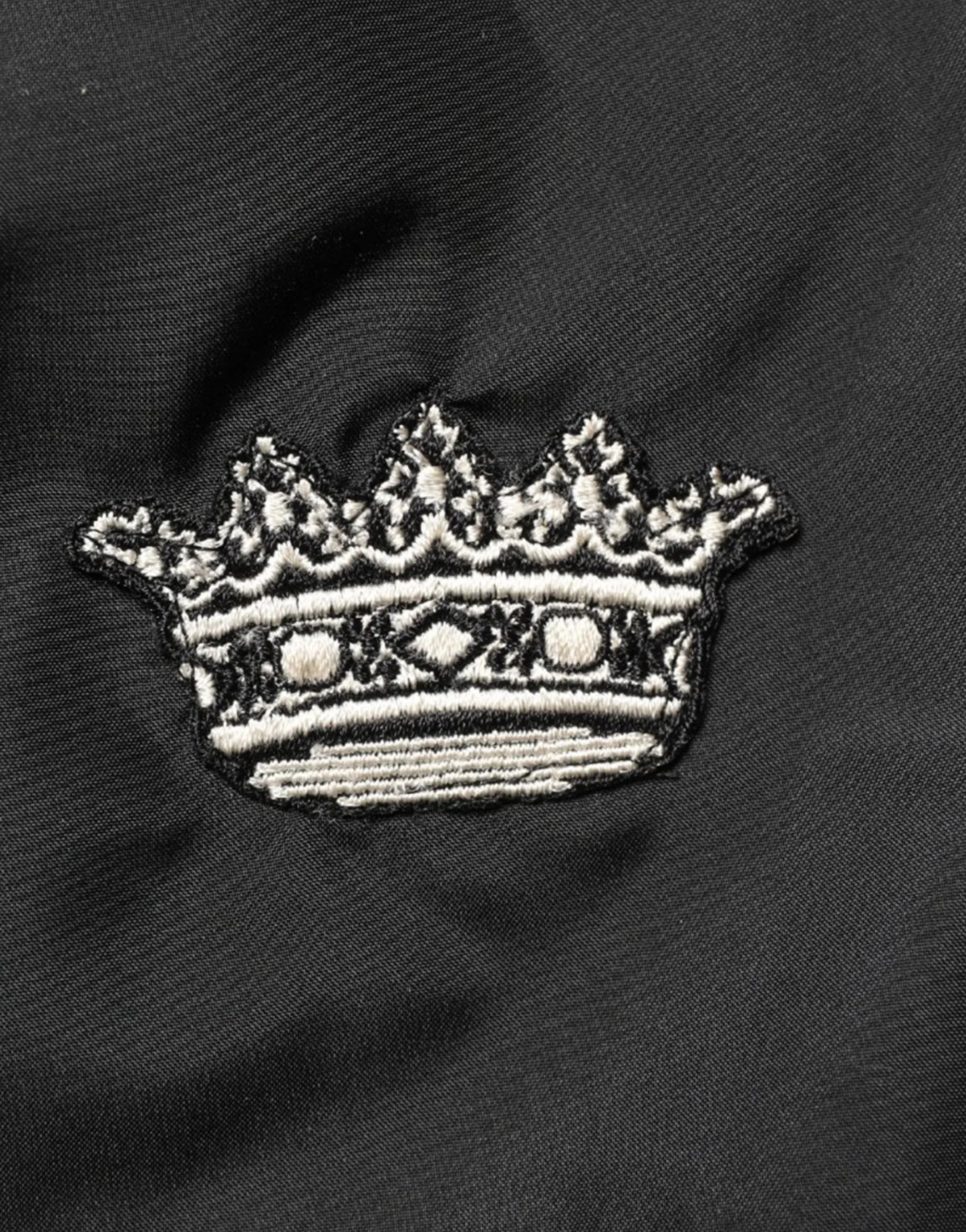 Dolce & Gabbana Crown Embroidery Swim Shorts