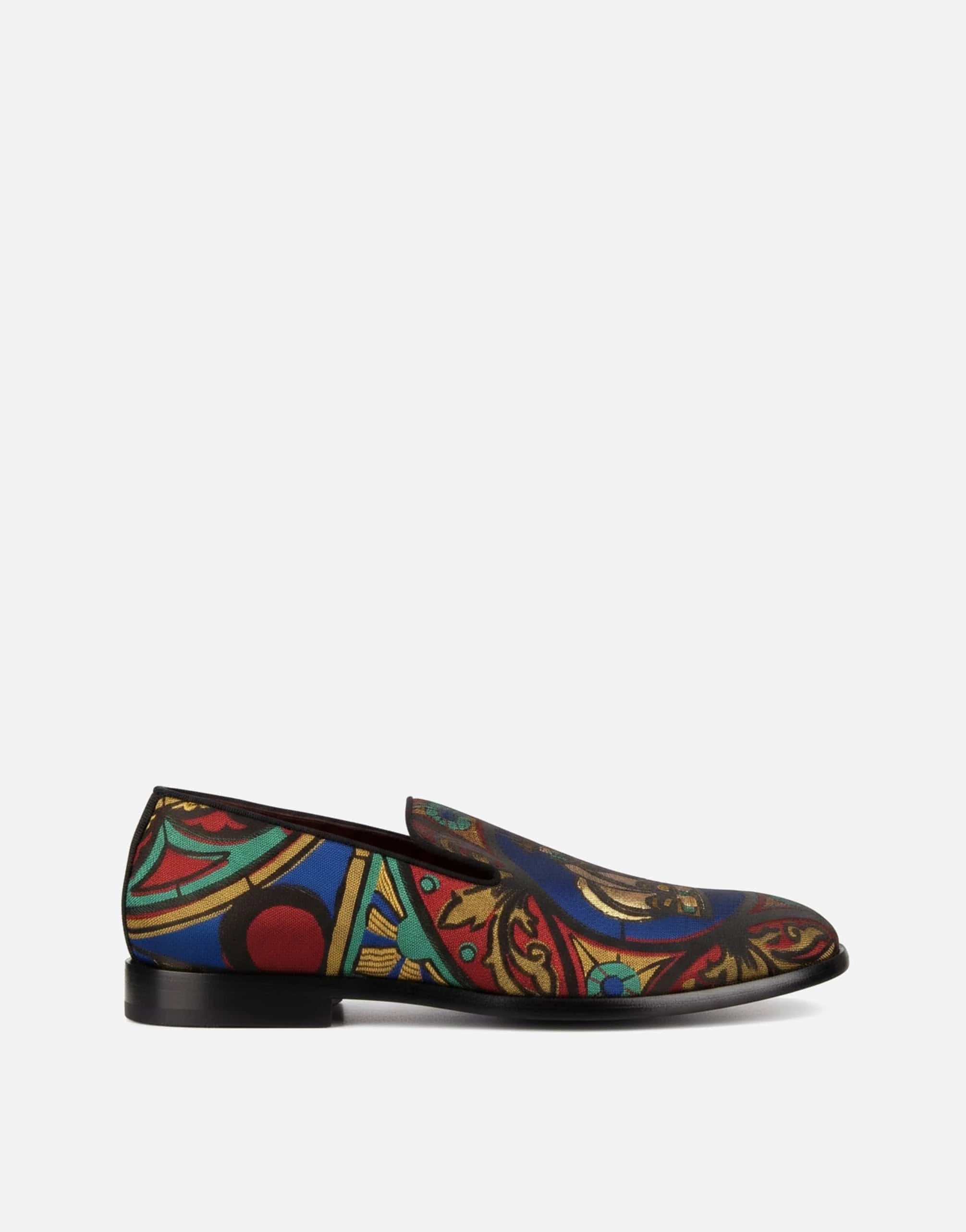 Dolce & Gabbana Crown Jacquard Loafers