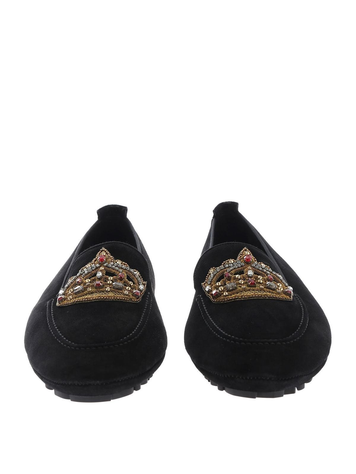 Dolce & Gabbana Crown Patch Loafers