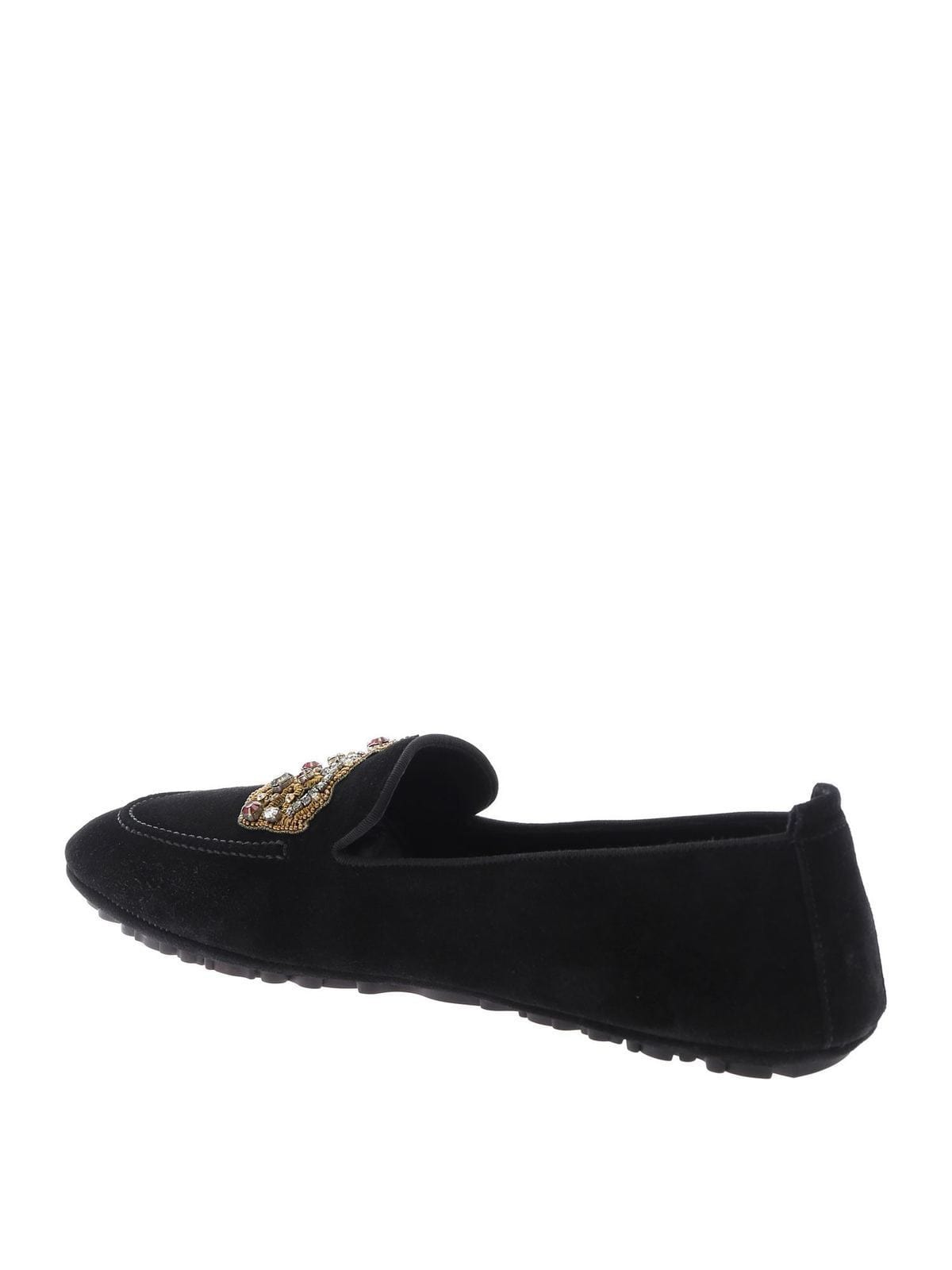 Dolce & Gabbana Crown Patch Loafers