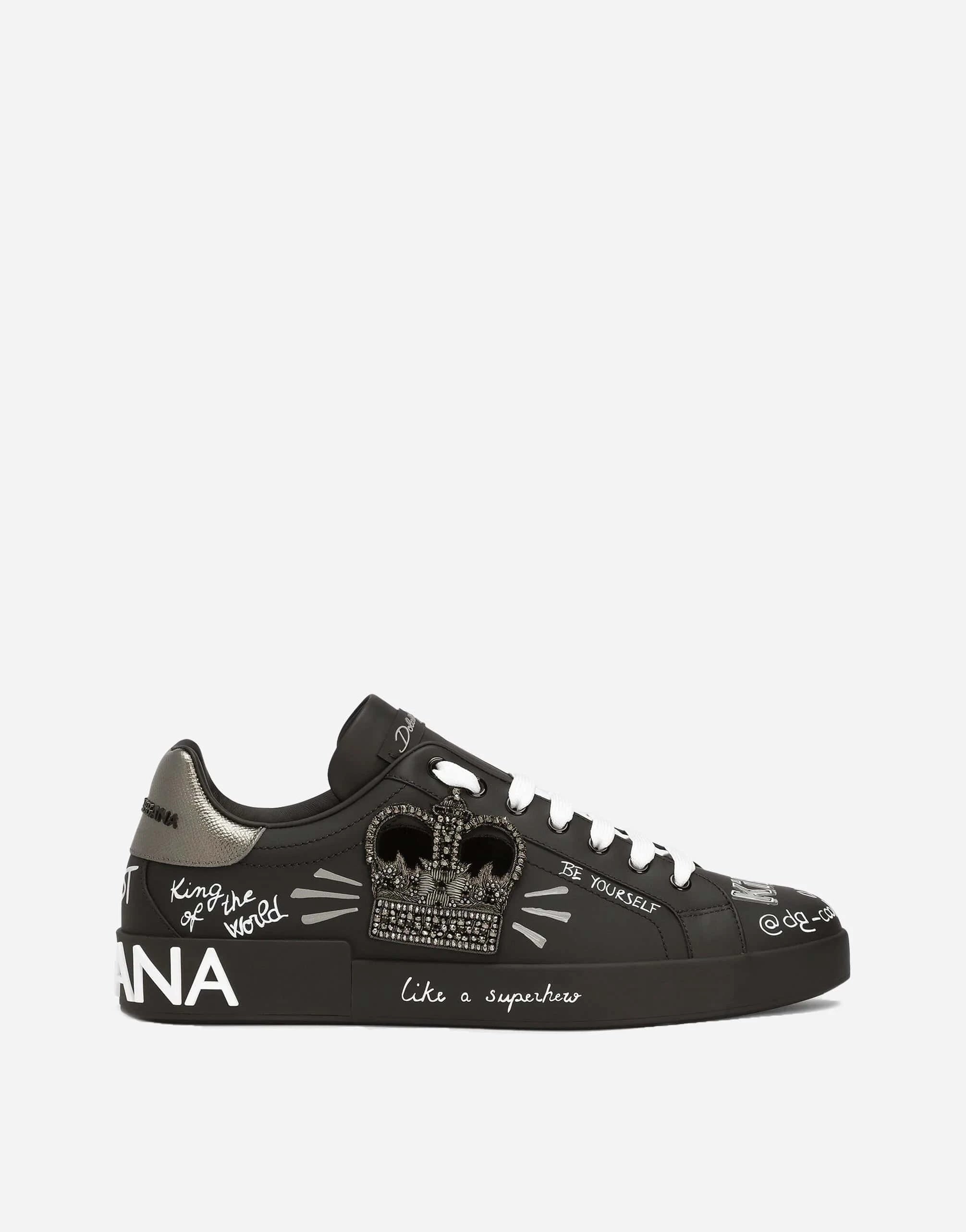 Dolce & Gabbana Crown-Patch Portofino Sneakers | Sendegaro BE Dolce & Gabbana Crown-Patch Portofino Sneakers | Sendegaro BE