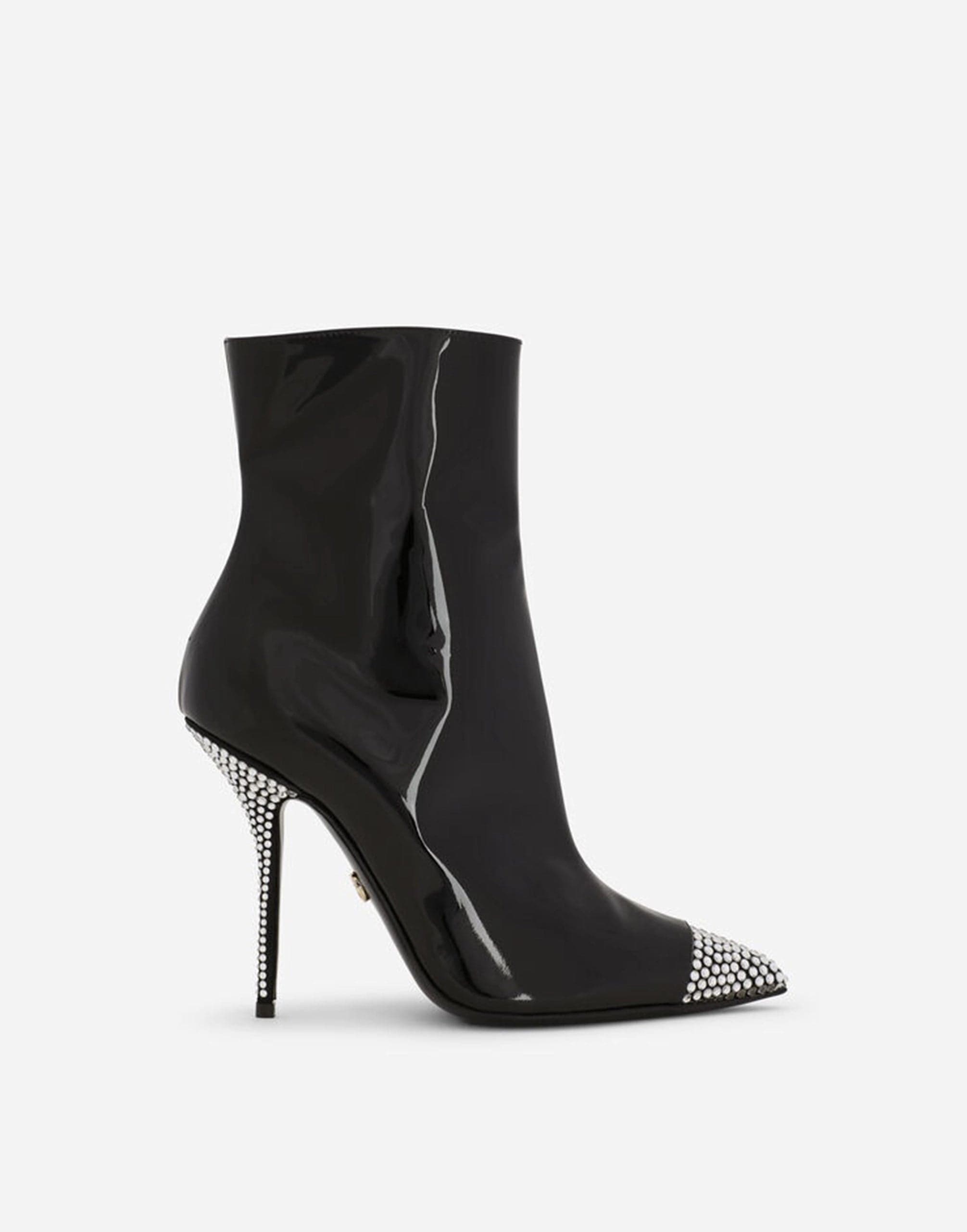 Dolce & Gabbana Crystal-Embellished Ankle Boots