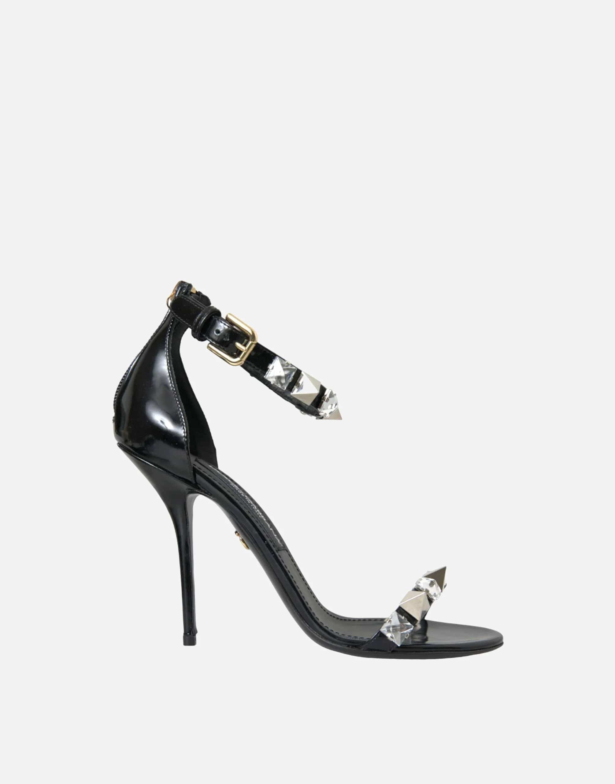 Dolce & Gabbana Crystal Embellished Ankle Strap Sandals