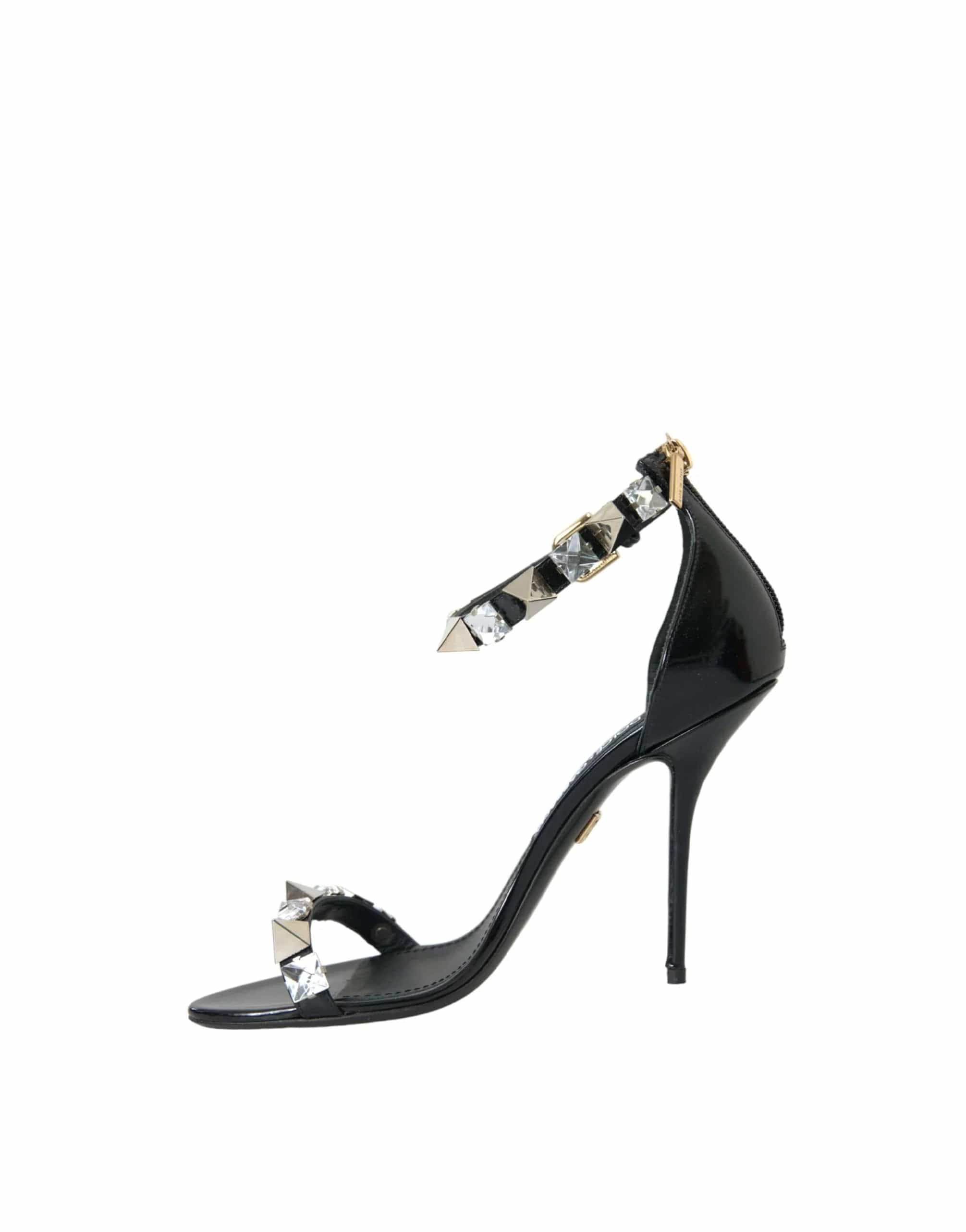 Dolce & Gabbana Crystal Embellished Ankle Strap Sandals