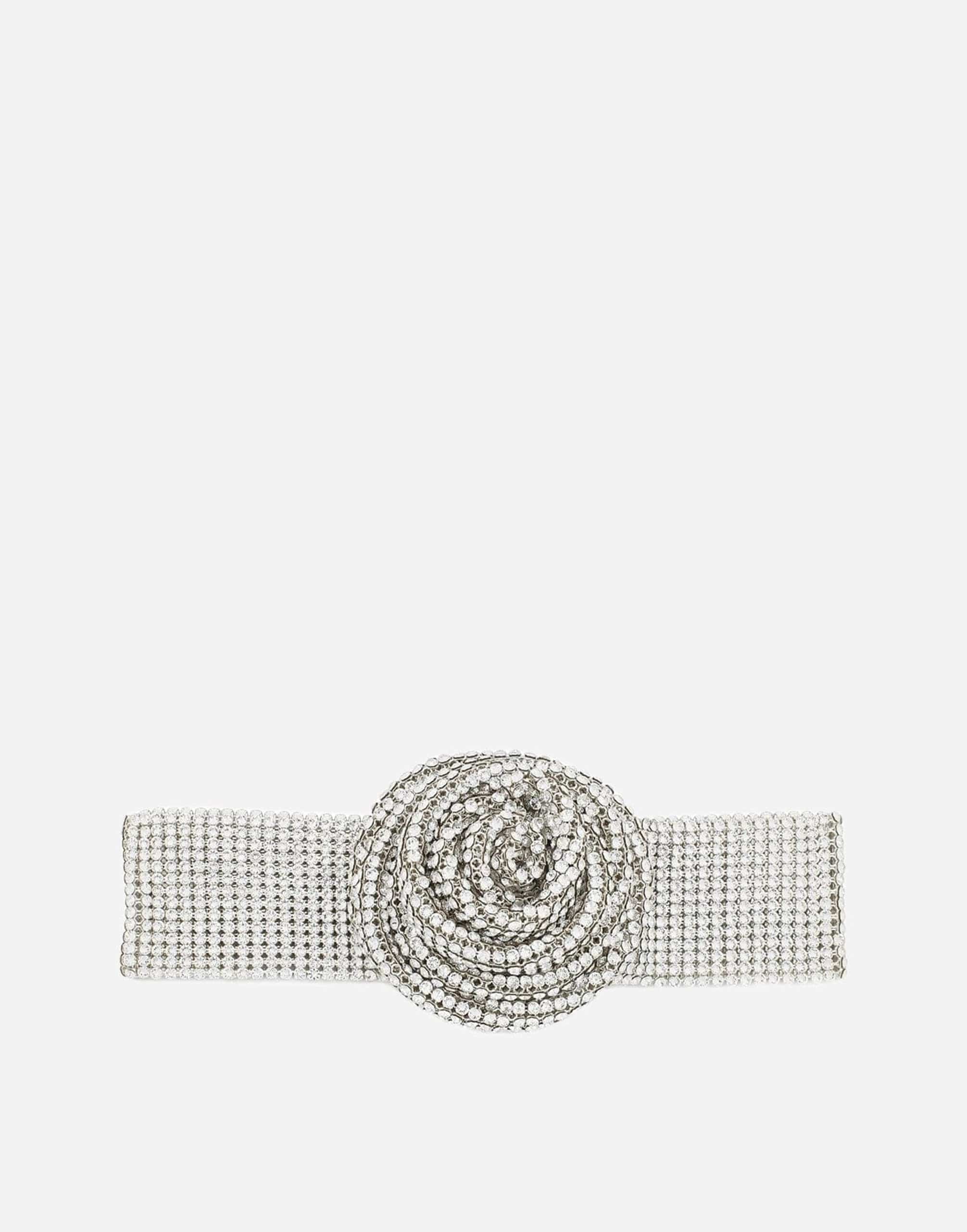 Dolce & Gabbana Crystal Embellished Bow Choker