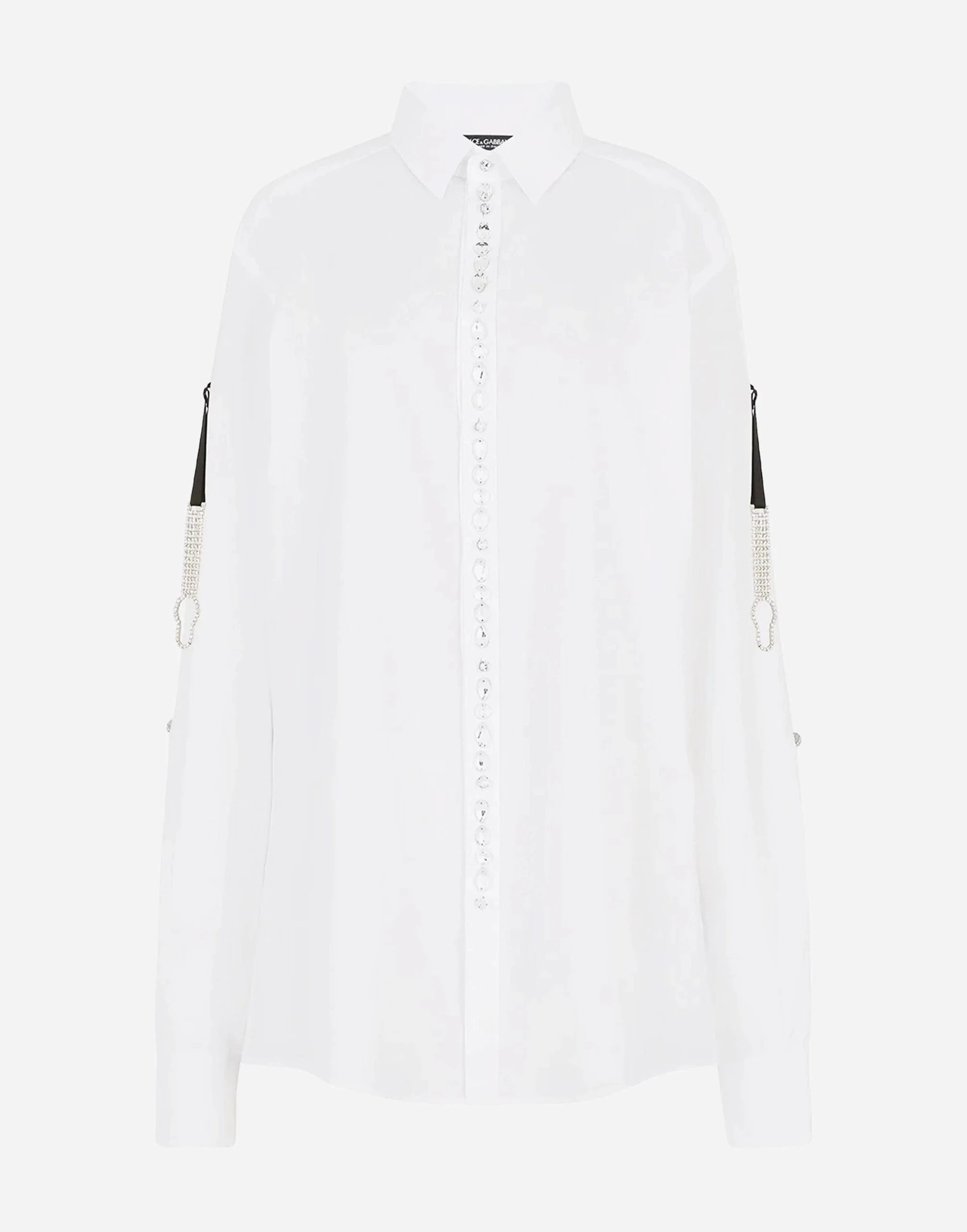 Dolce & Gabbana Crystal-Embellished Cotton Shirt