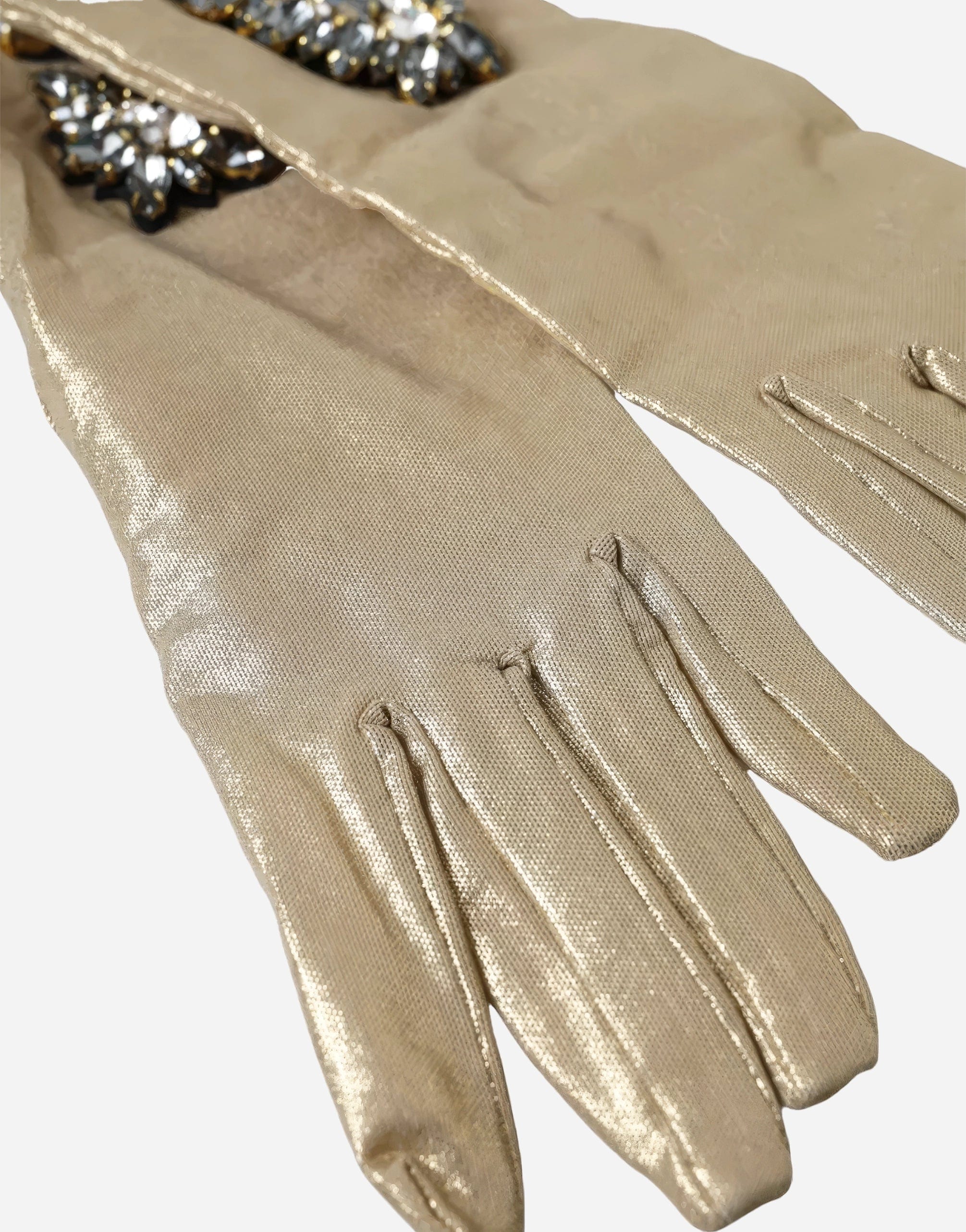 Dolce & Gabbana Crystal Embellished Gloves