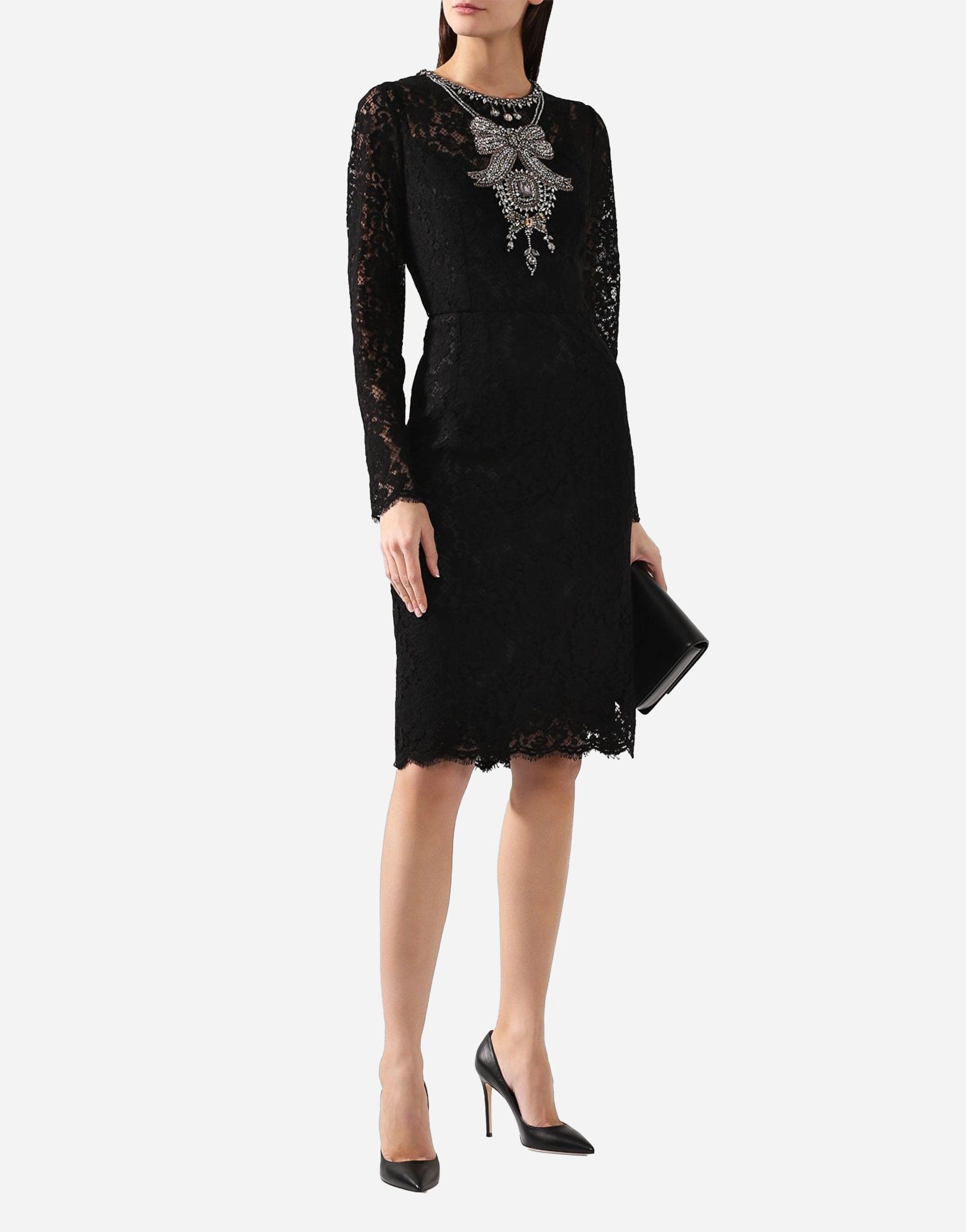 Dolce & Gabbana Crystal Embellished Lace Dress | Sendegaro Dolce & Gabbana Crystal Embellished Lace Dress | Sendegaro