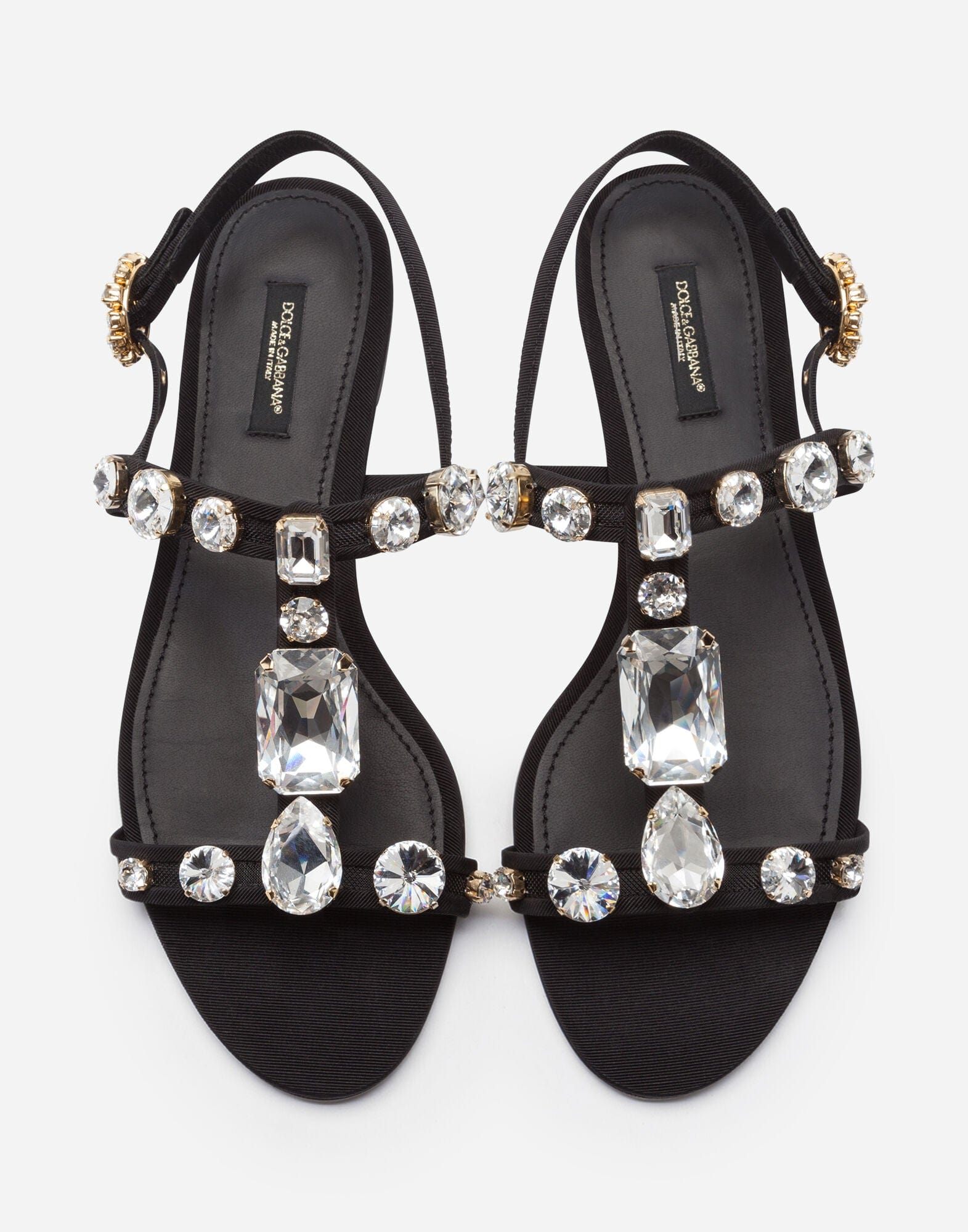 Dolce & Gabbana Crystal Embellished Mesh Sandals