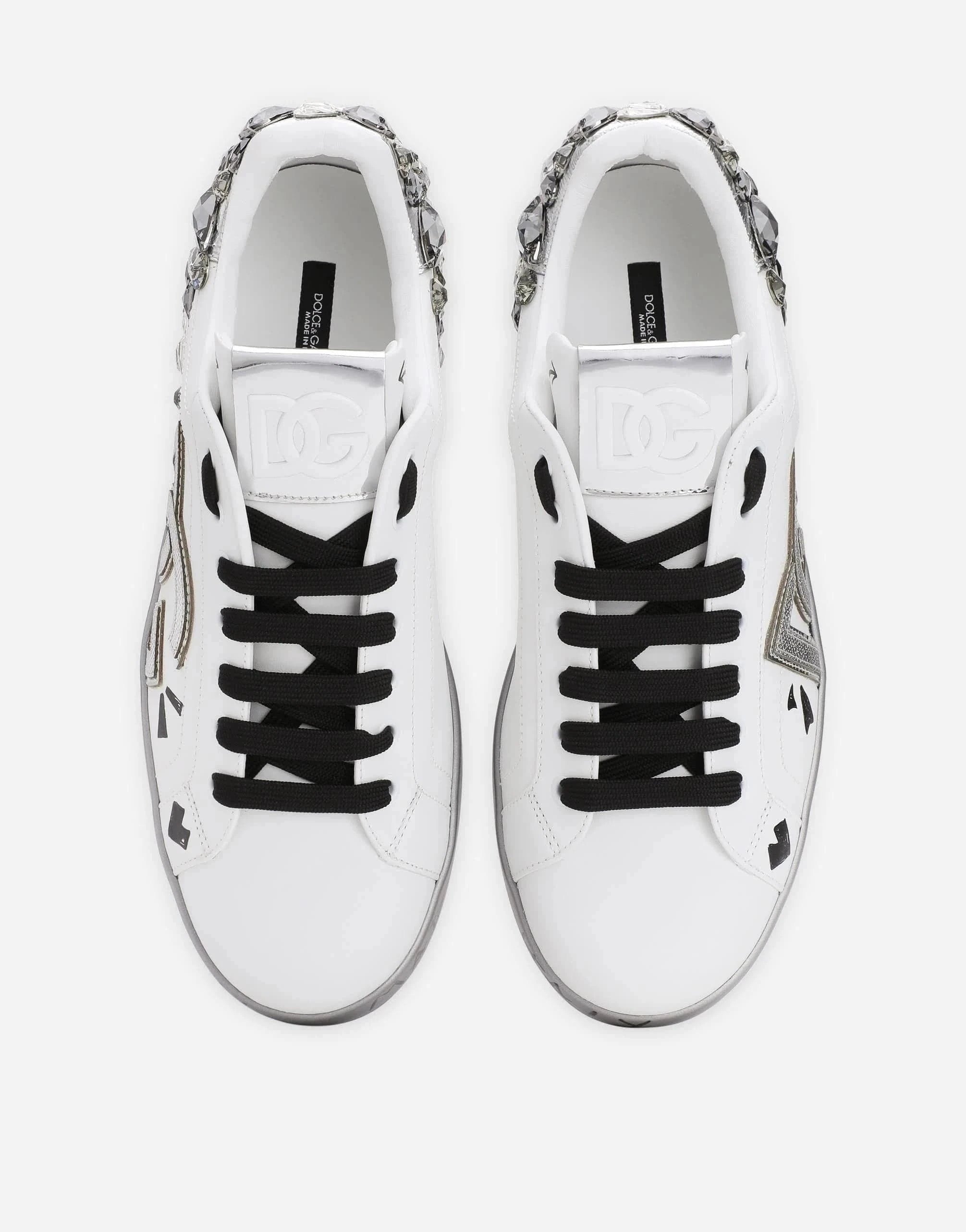 Dolce & Gabbana Crystal-Embellished Portofino Sneakers