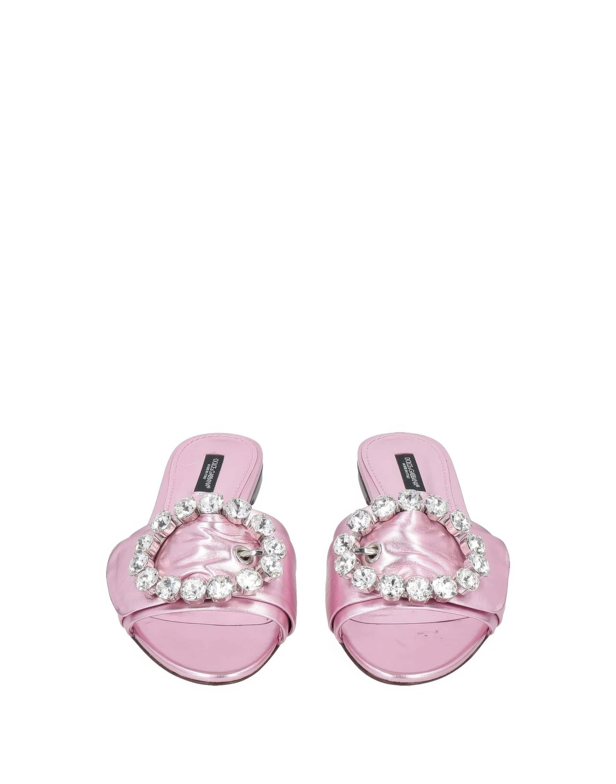 Dolce & Gabbana Crystal Embellished Sandals