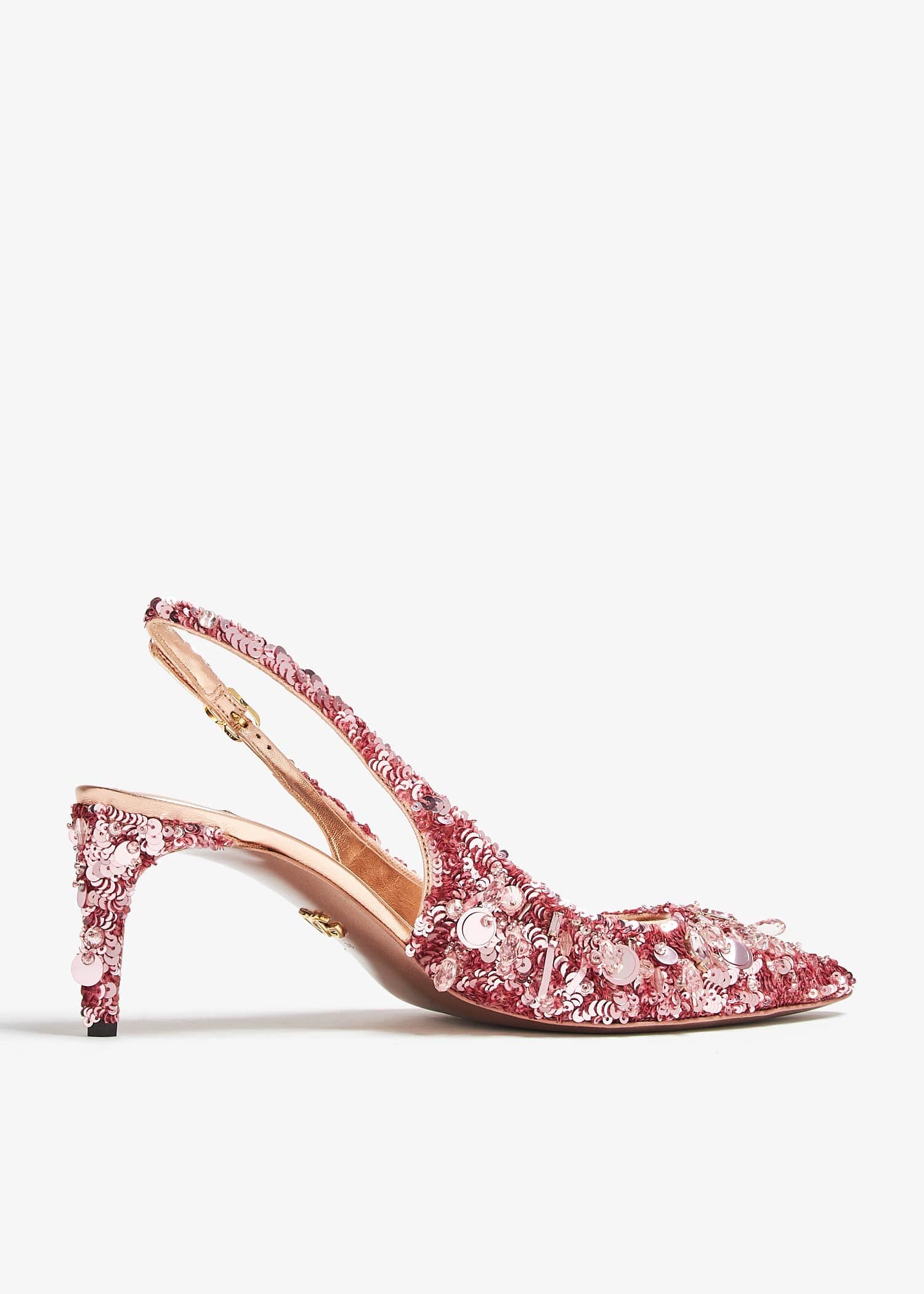 Dolce & Gabbana Crystal-Embellished Slingback Pumps