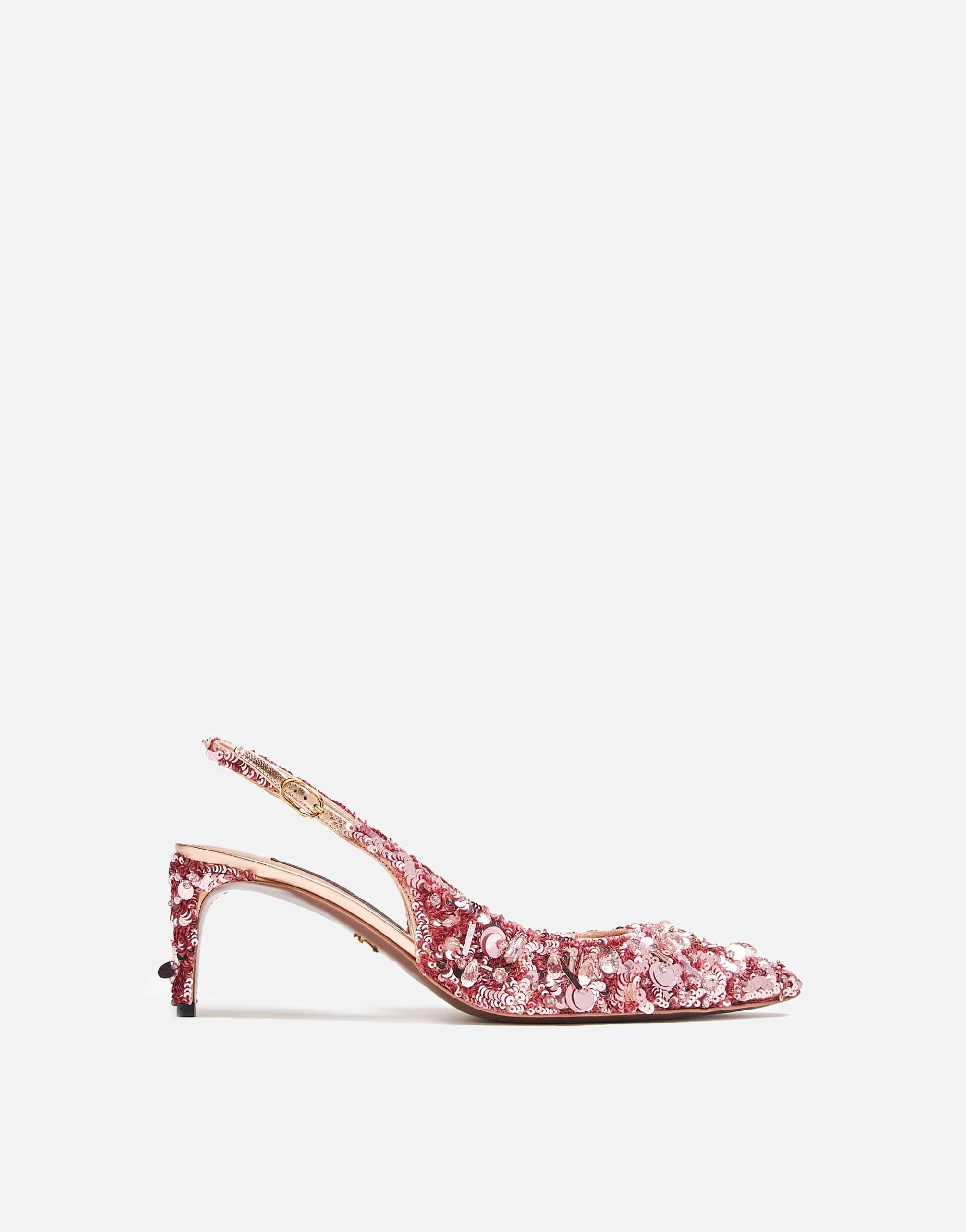 Dolce & Gabbana Crystal-Embellished Slingback Pumps