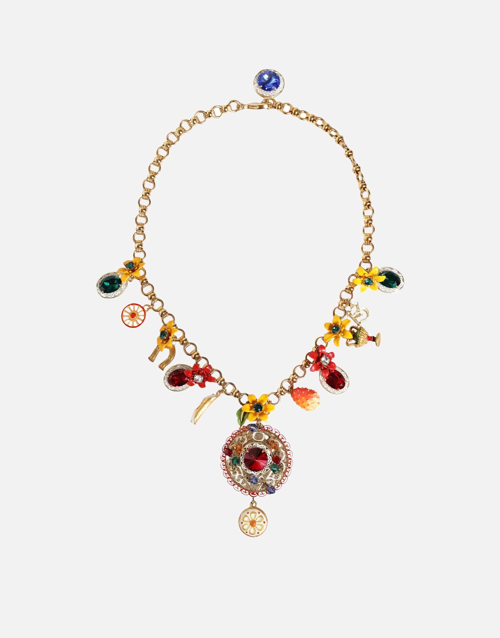 Dolce & Gabbana Crystal Embellished Statement Necklace