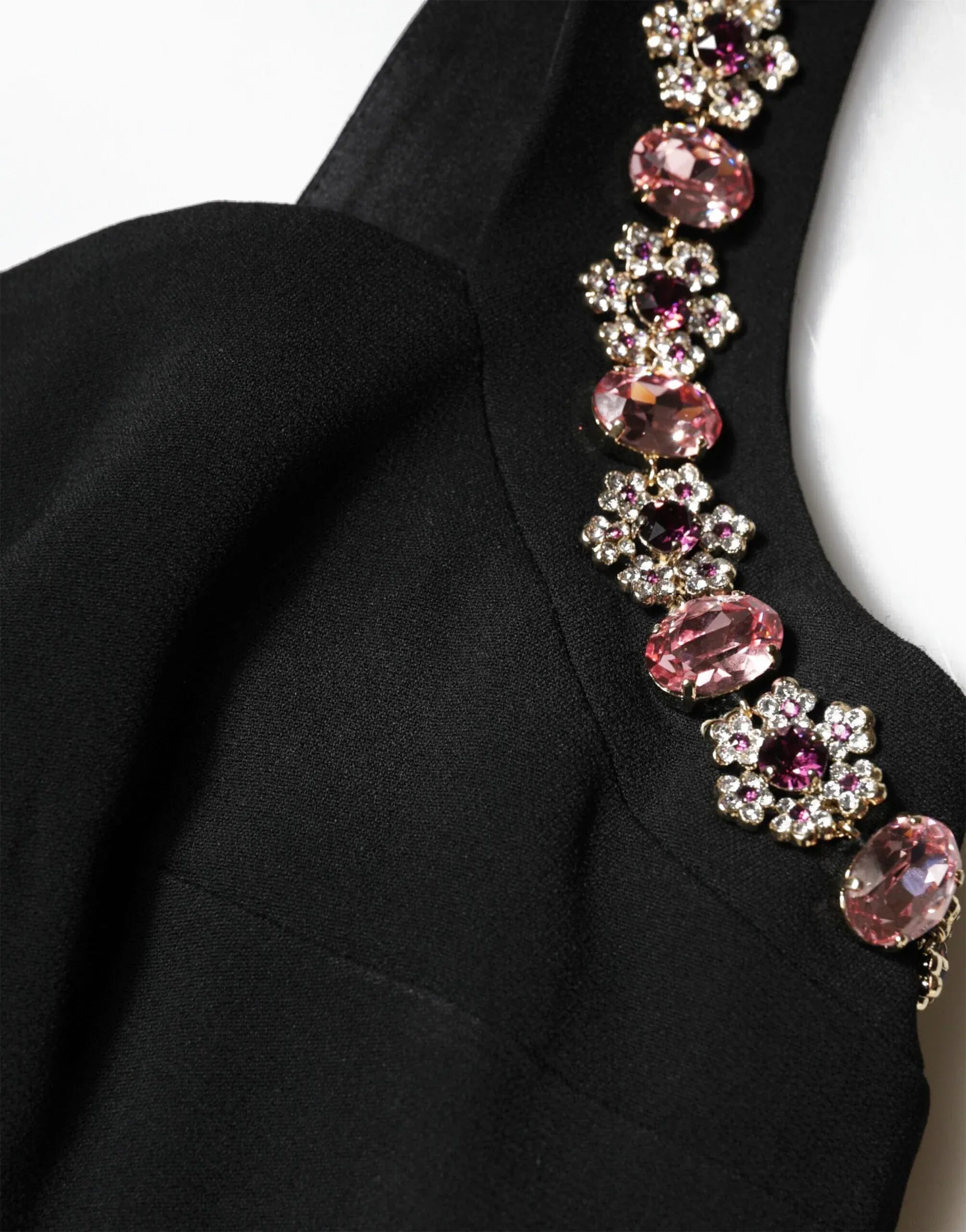 Dolce & Gabbana Crystal-Embellished Strap Stretch-Viscose Mermaid Gown