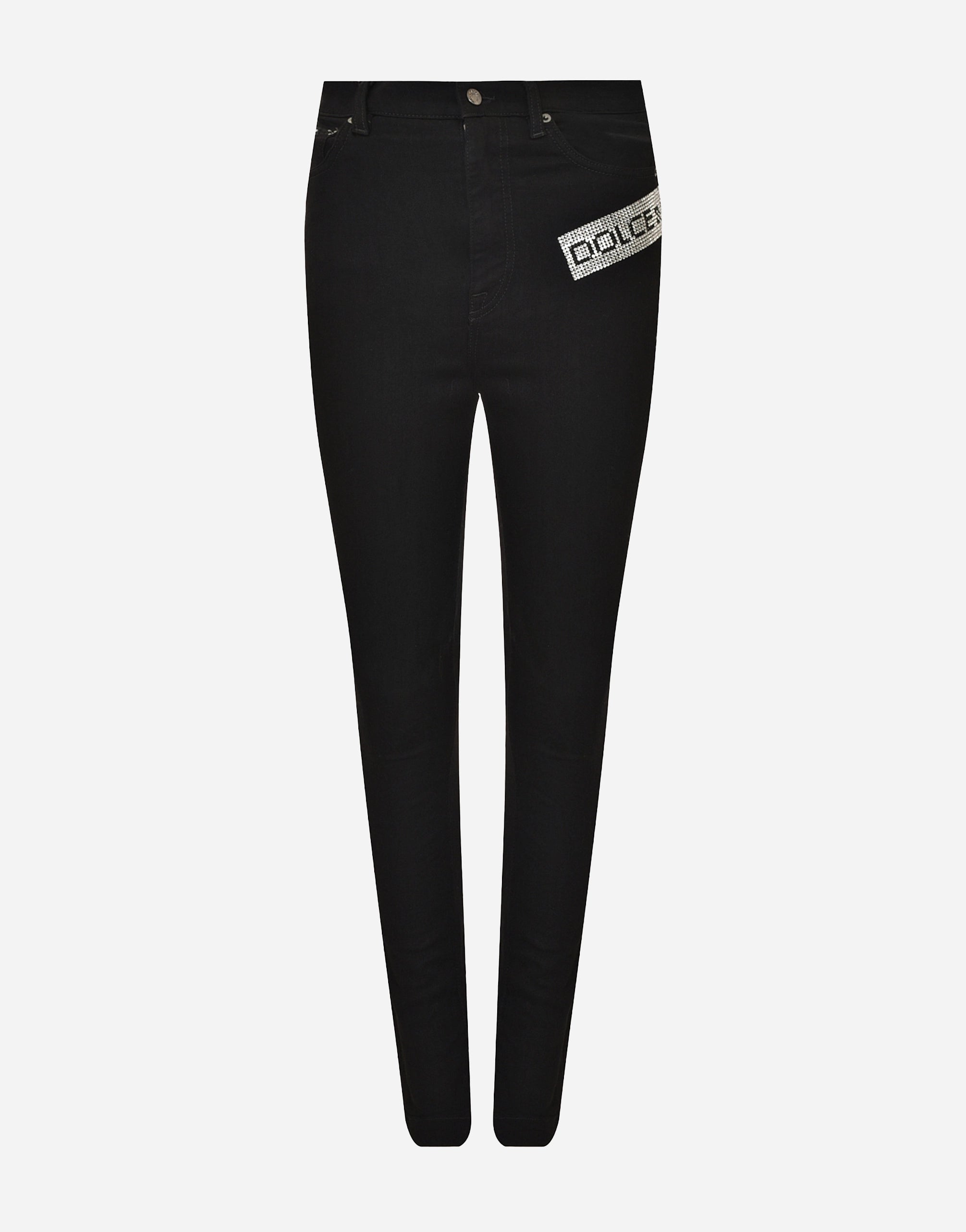 Dolce & Gabbana jeans skinny con logo Crystal