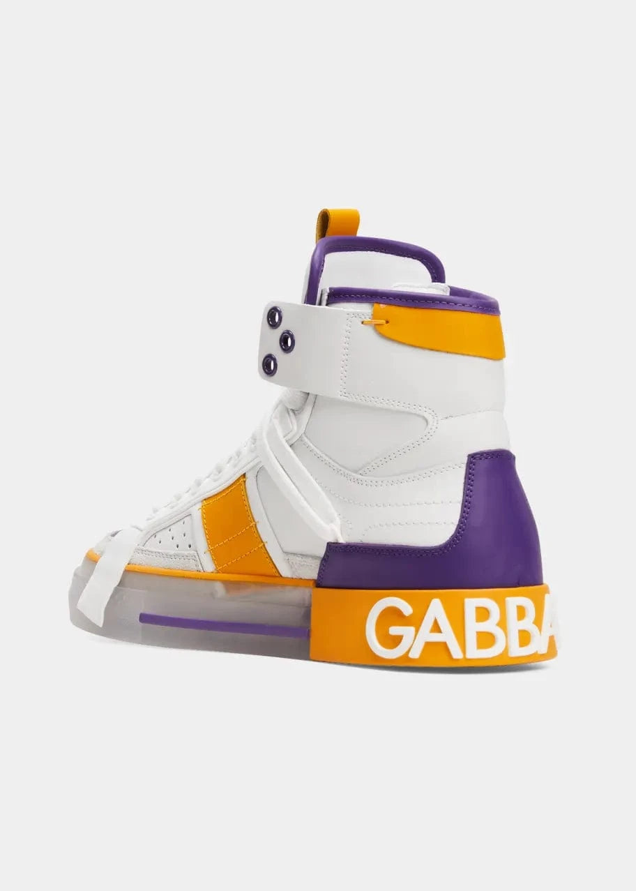 Dolce & Gabbana Custom 2.Zero High-Top Leather Sneakers