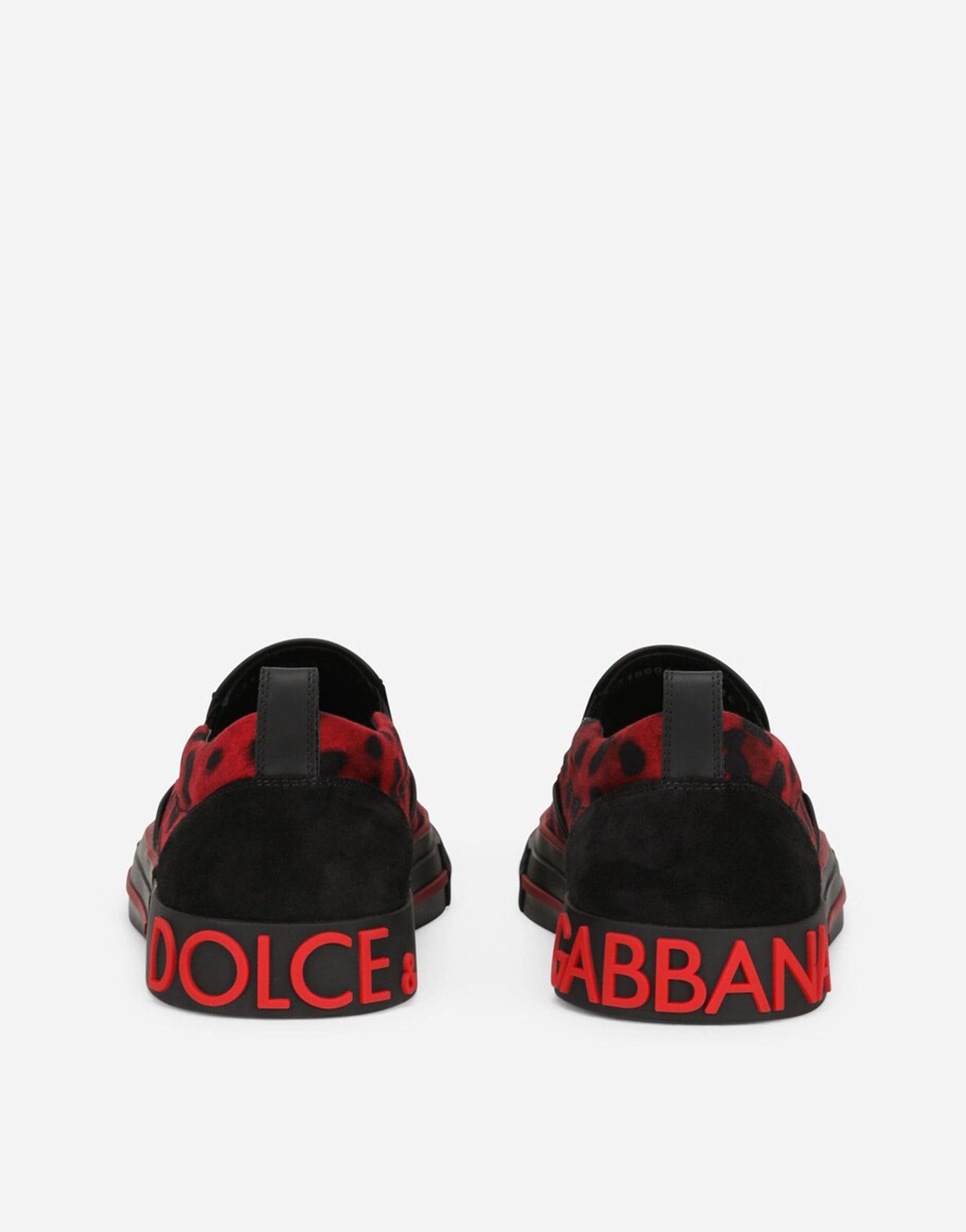 Custom 2.Zero Slip-On Sneakers In Leopard-Print