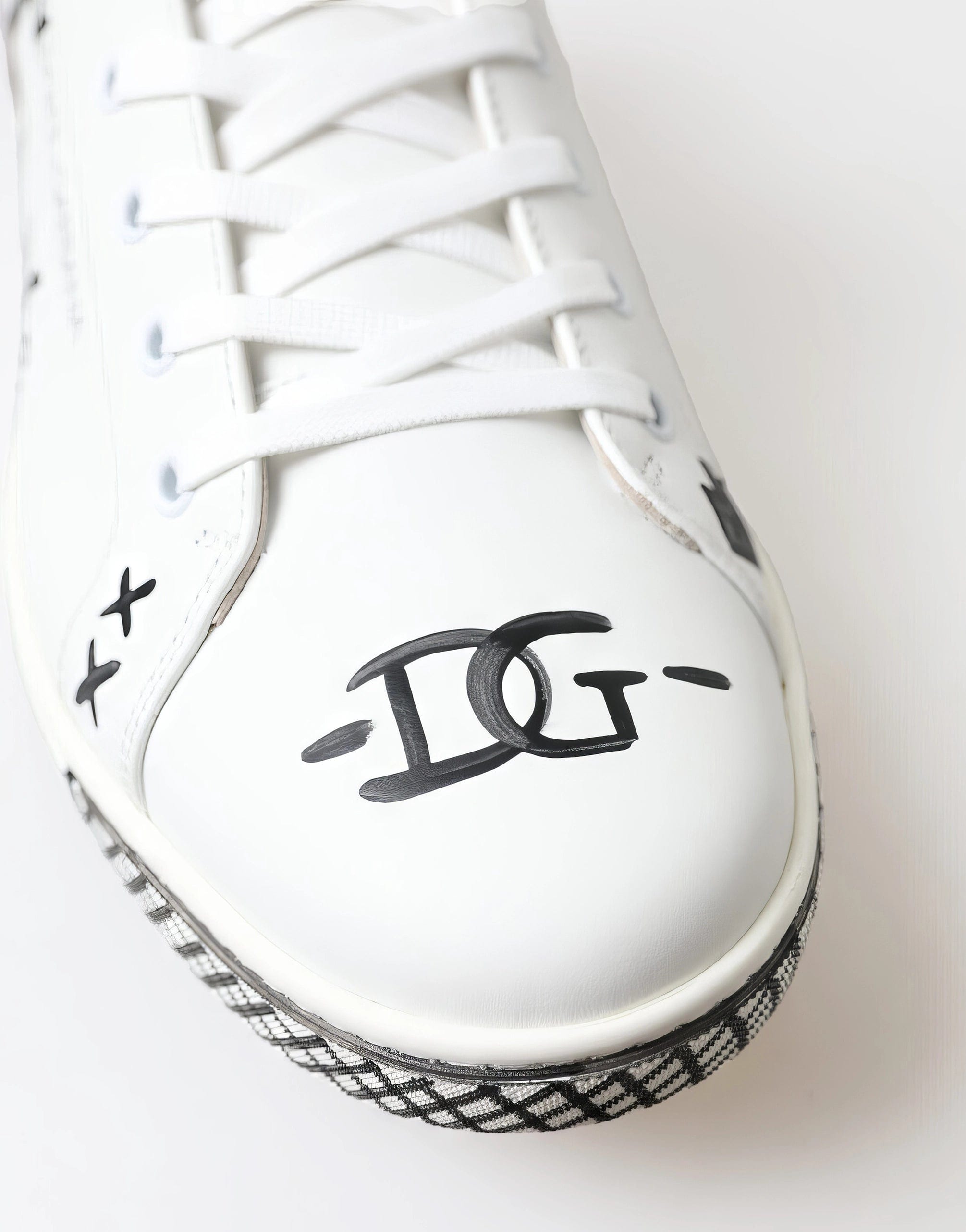 Dolce & Gabbana Custom Hand-Painted Sneakers