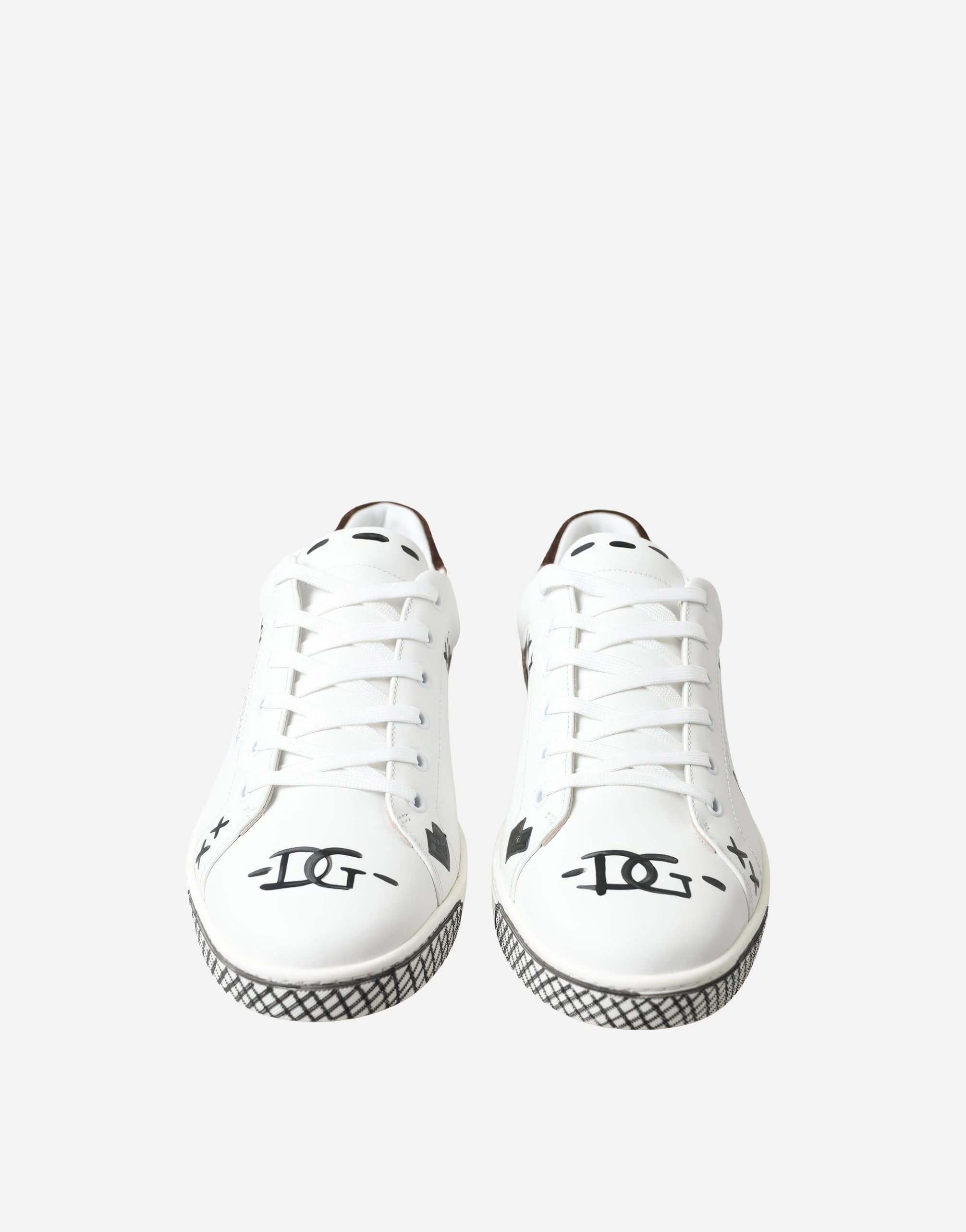 Dolce & Gabbana Custom Hand-Painted Sneakers
