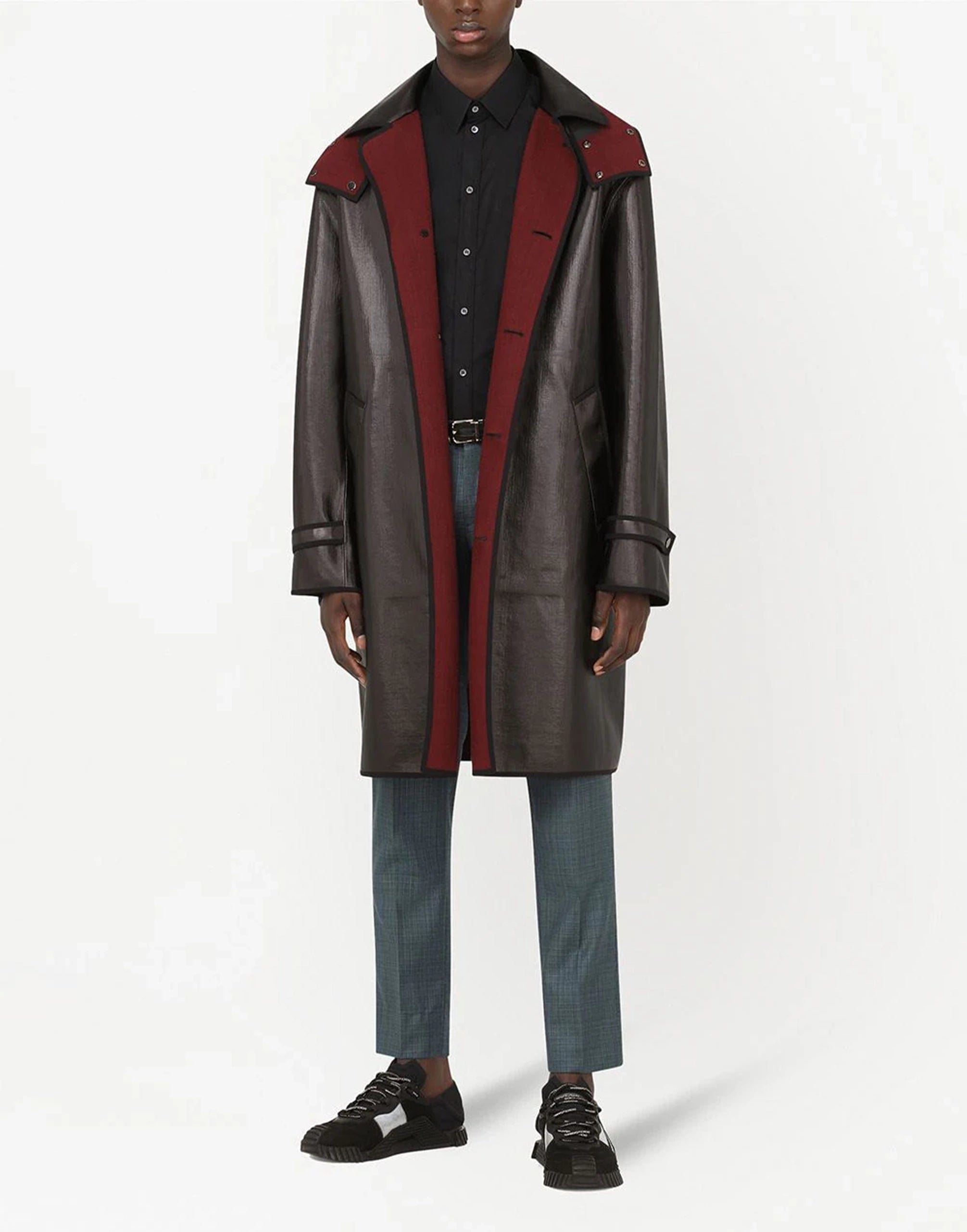 Dolce & Gabbana Cutton-Gront Leather Jacket