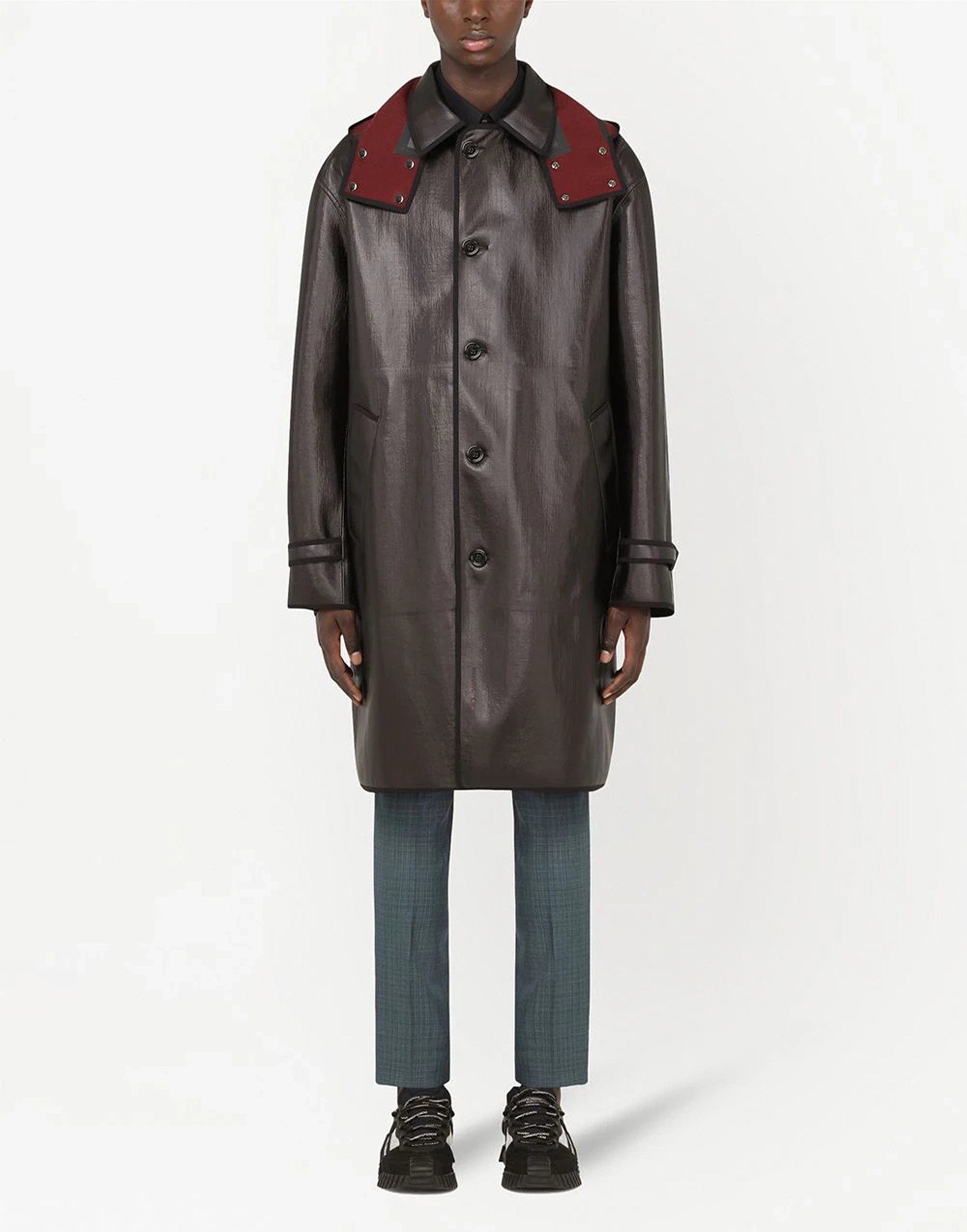 Dolce & Gabbana Cutton-Gront Leather Jacket