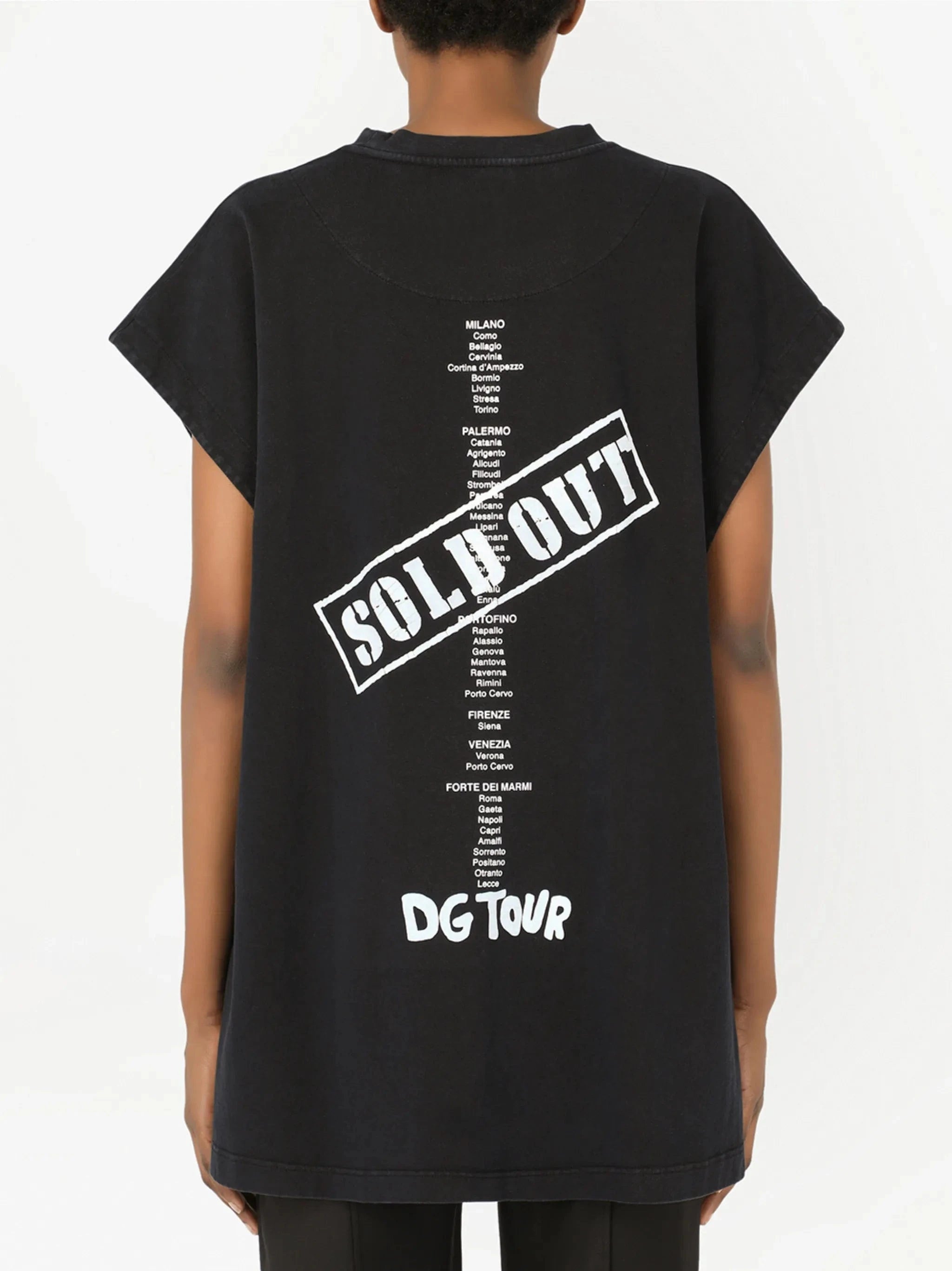 Dolce & Gabbana D&G Fashion Tour Print T-Shirt