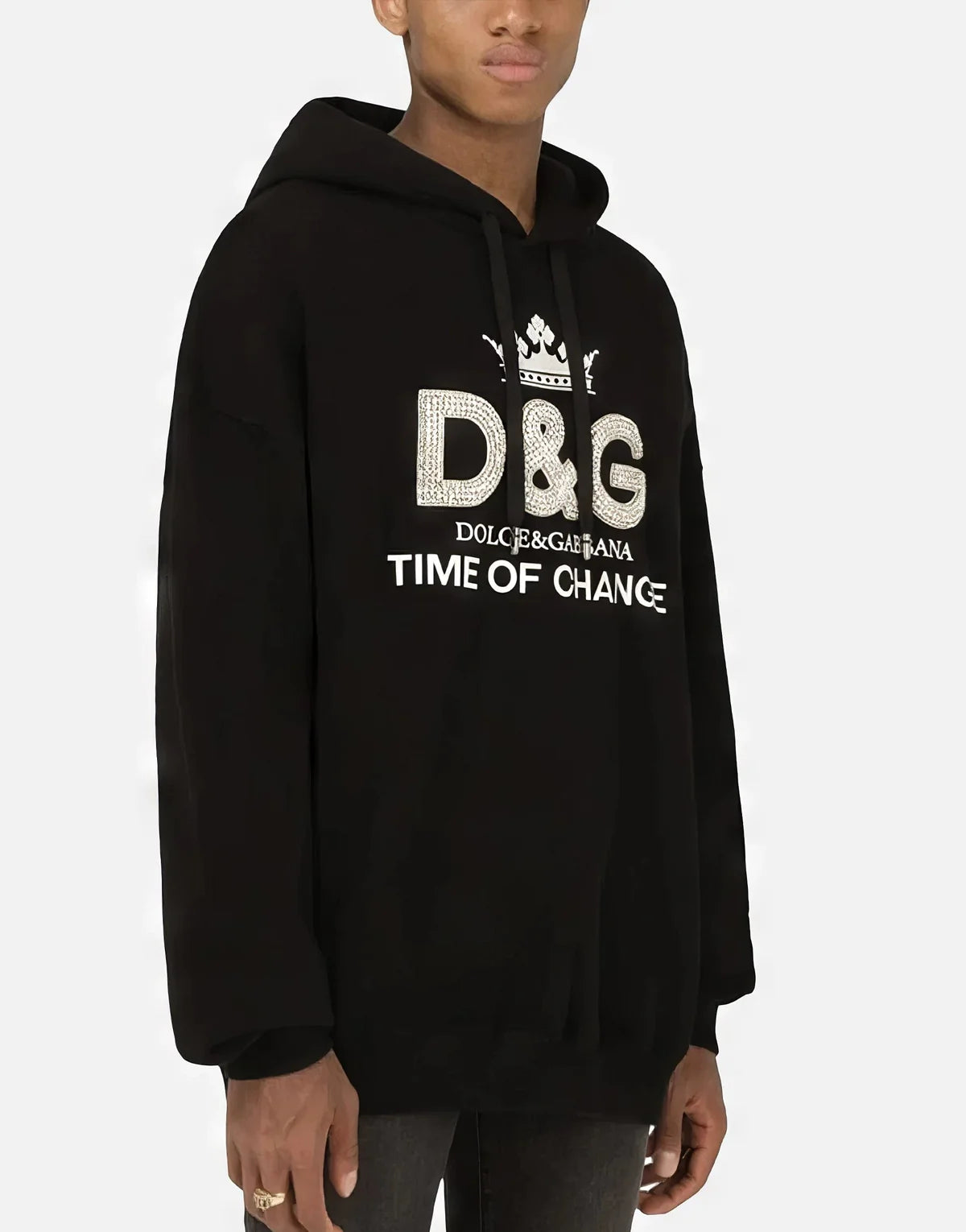 D&G Sequined Cotton Hoodie