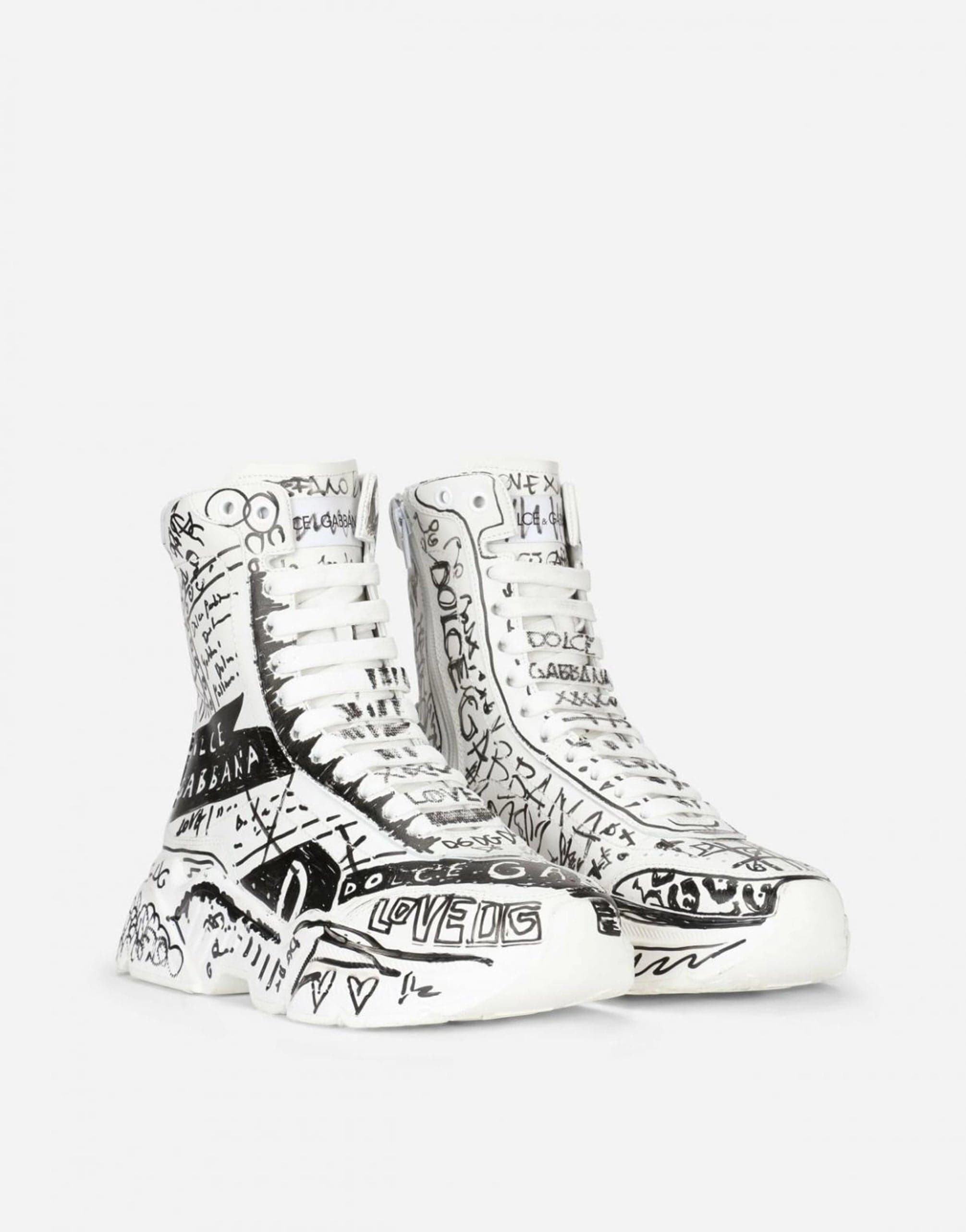 Dolce & Gabbana Daymaster Graffiti-Print Sneakers