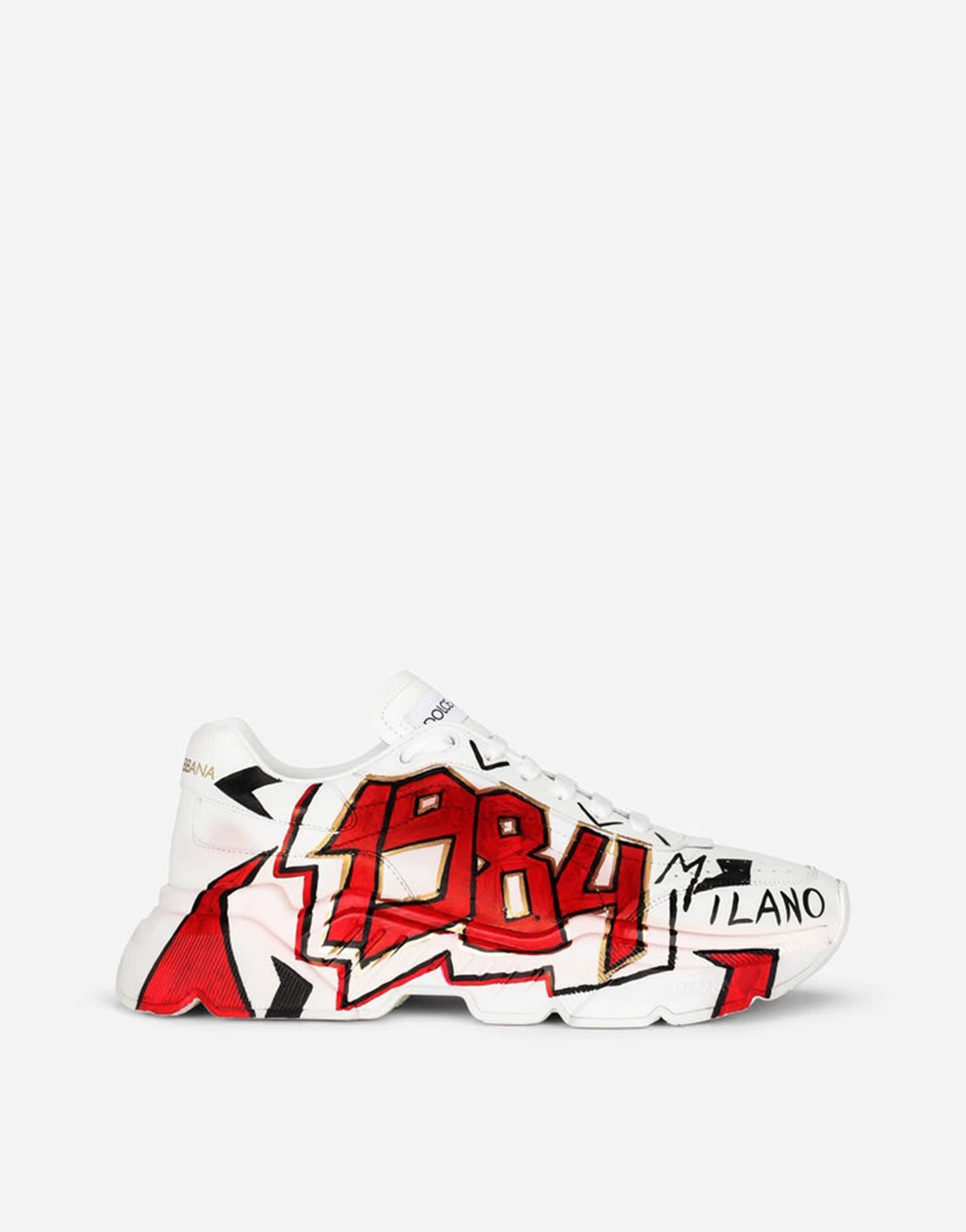 Dolce & Gabbana Daymaster Hand Painted Sneakers