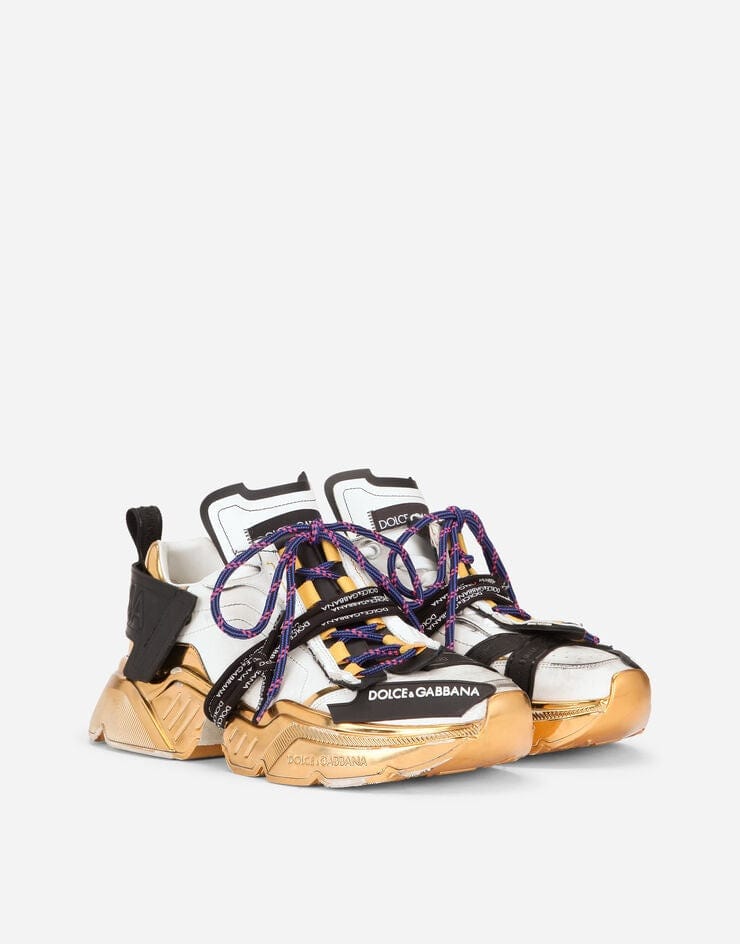 Dolce & Gabbana Daymaster Laminated Sole Leather Sneakers