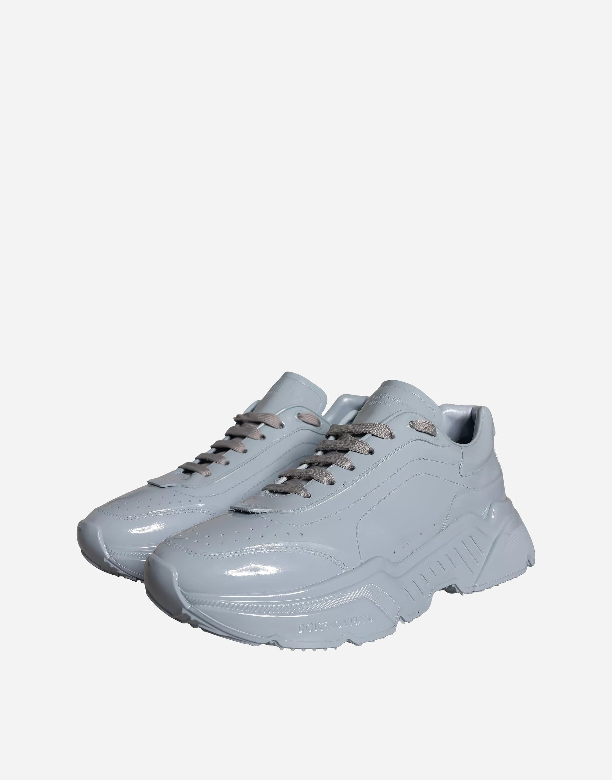 Dolce & Gabbana Daymaster Leather Sneakers In Blue