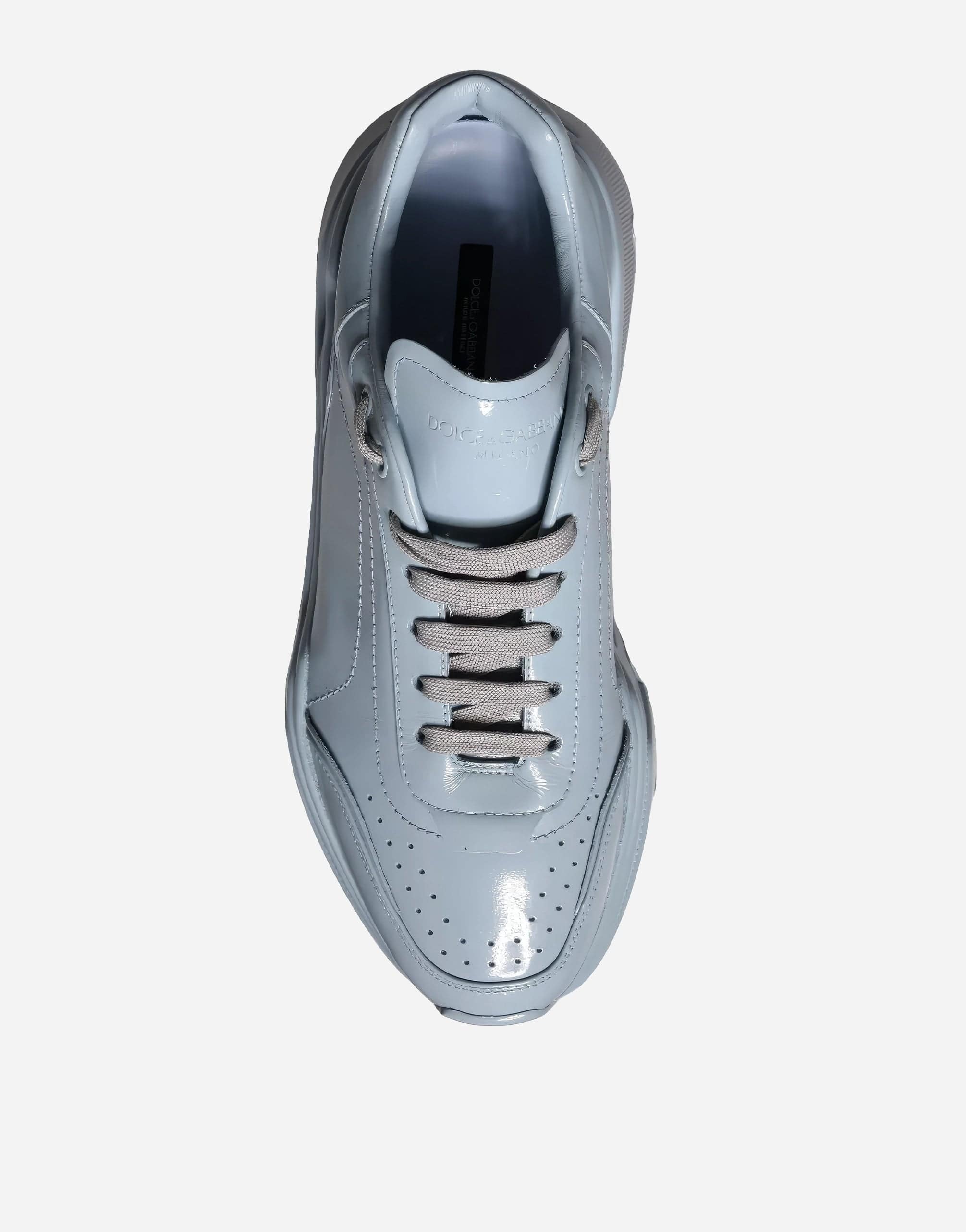 Dolce & Gabbana Daymaster Leather Sneakers In Blue