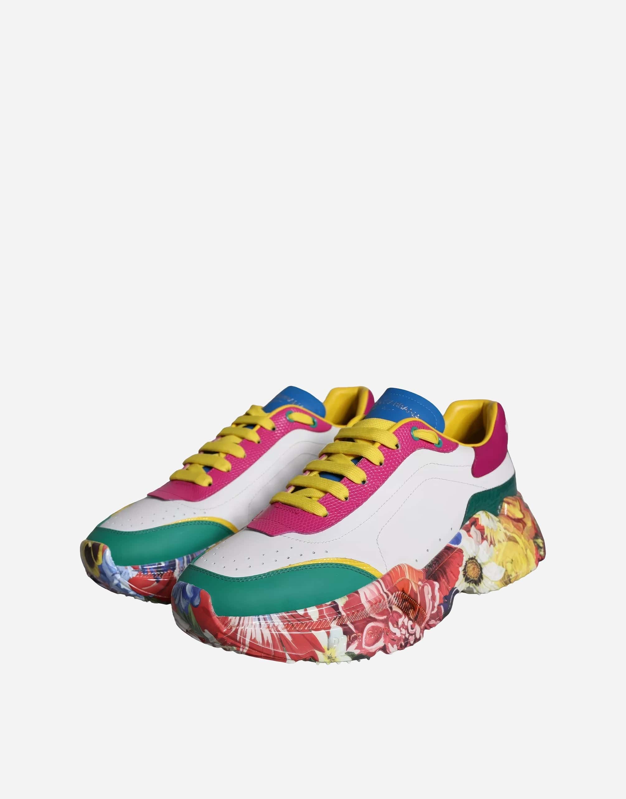 Dolce & Gabbana Daymaster Sneakers With Floral Sole