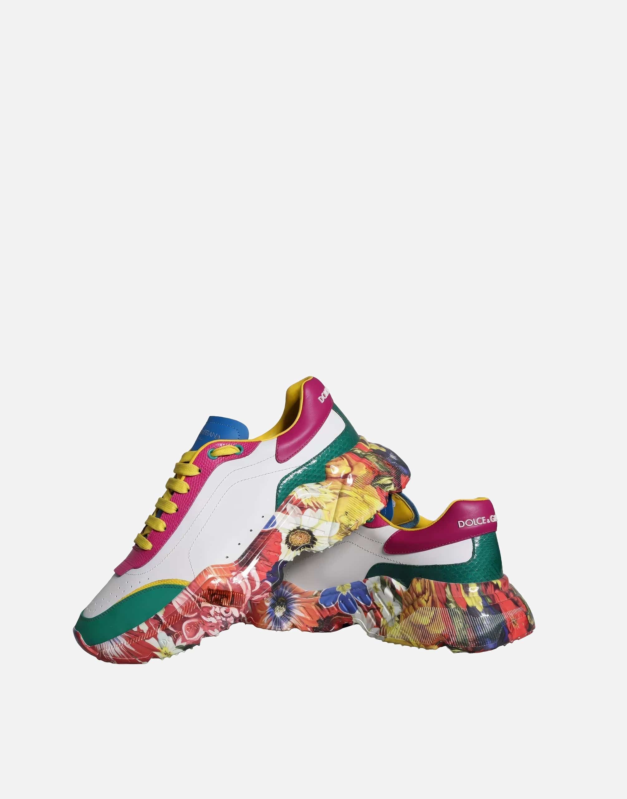 Dolce & Gabbana Daymaster Sneakers With Floral Sole