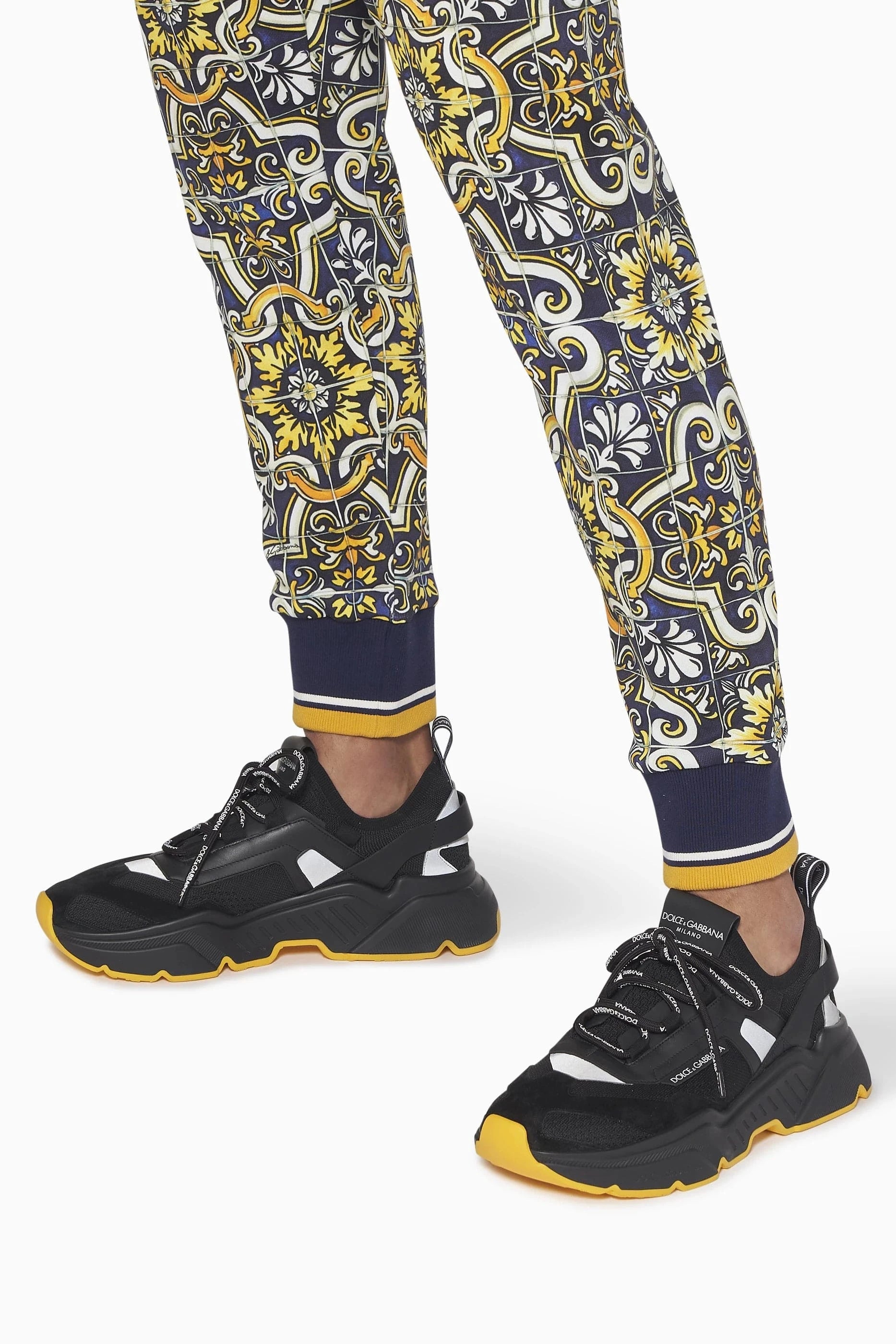 Dolce & Gabbana Daymaster Stretch-Knit Sneakers