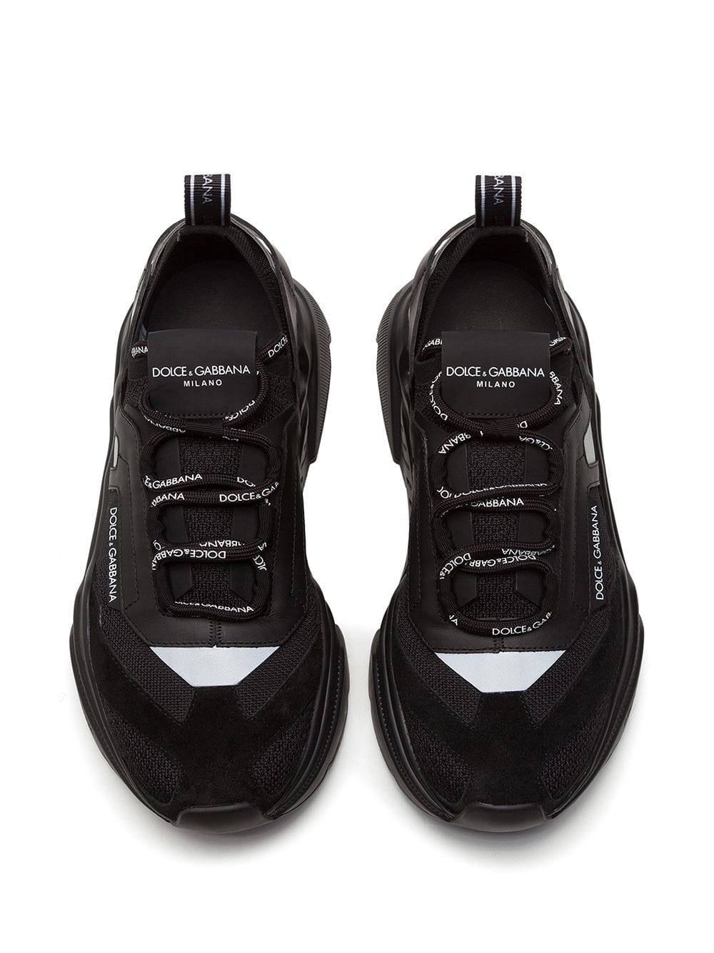 Dolce & Gabbana Daymaster Stretch Mesh Sneakers In Black