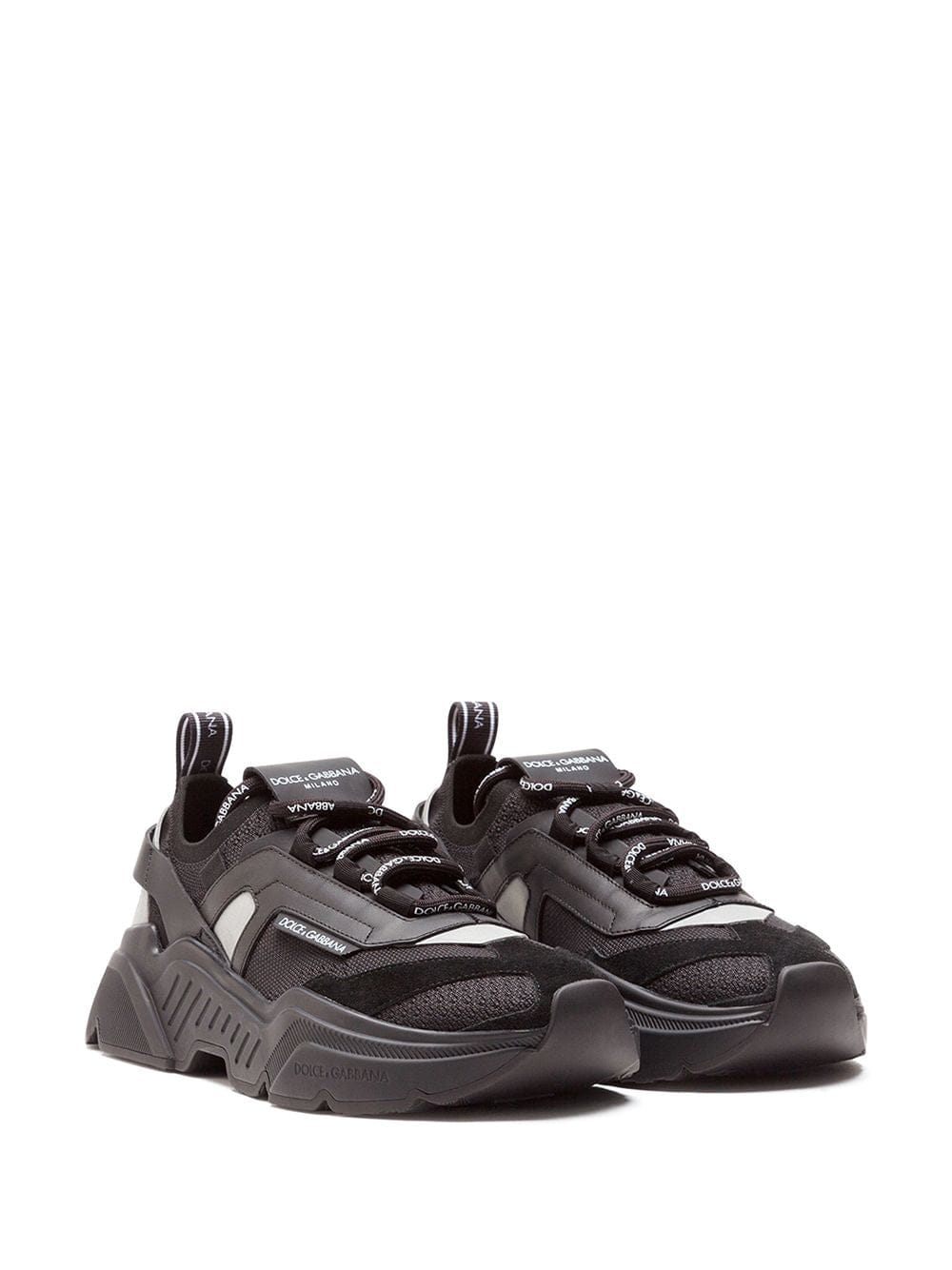 Dolce & Gabbana Daymaster Stretch Mesh Sneakers In Black