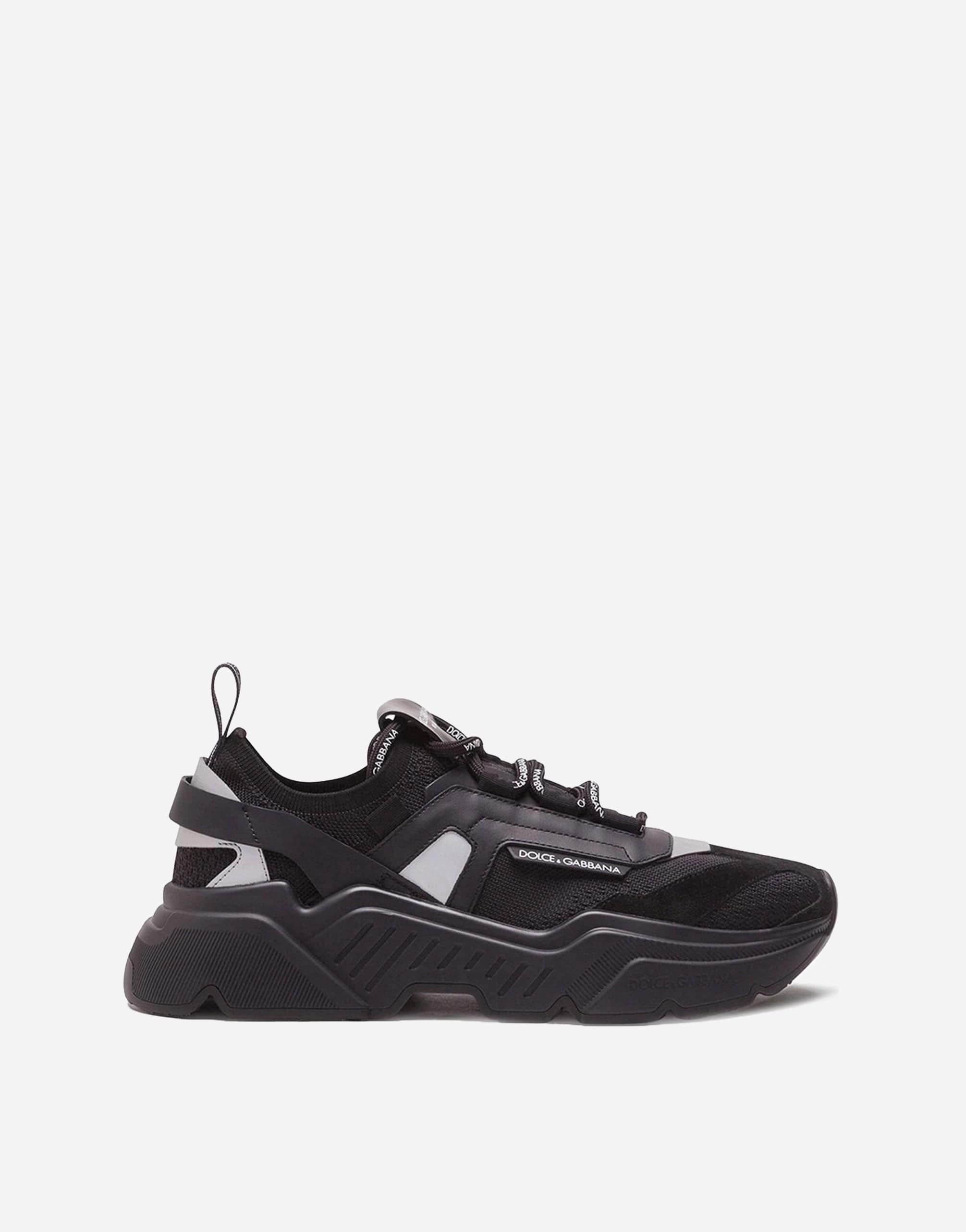 Dolce & Gabbana Daymaster Stretch Mesh Sneakers In Black