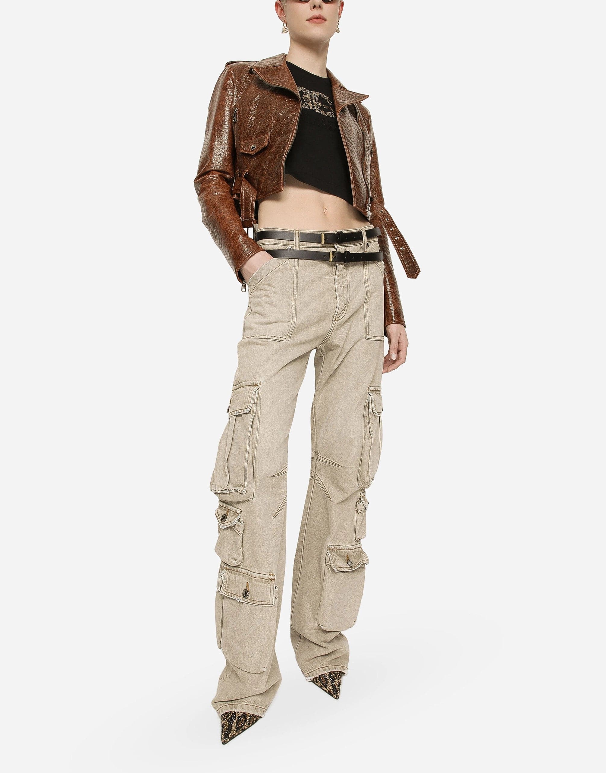 Dolce & Gabbana Denim Cargo Pants